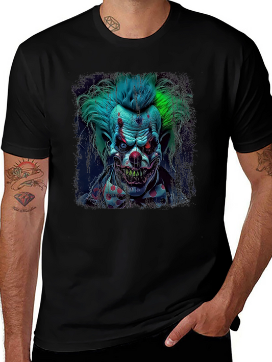 Creepy Clown Graphic Tee - Horror T-Shirt