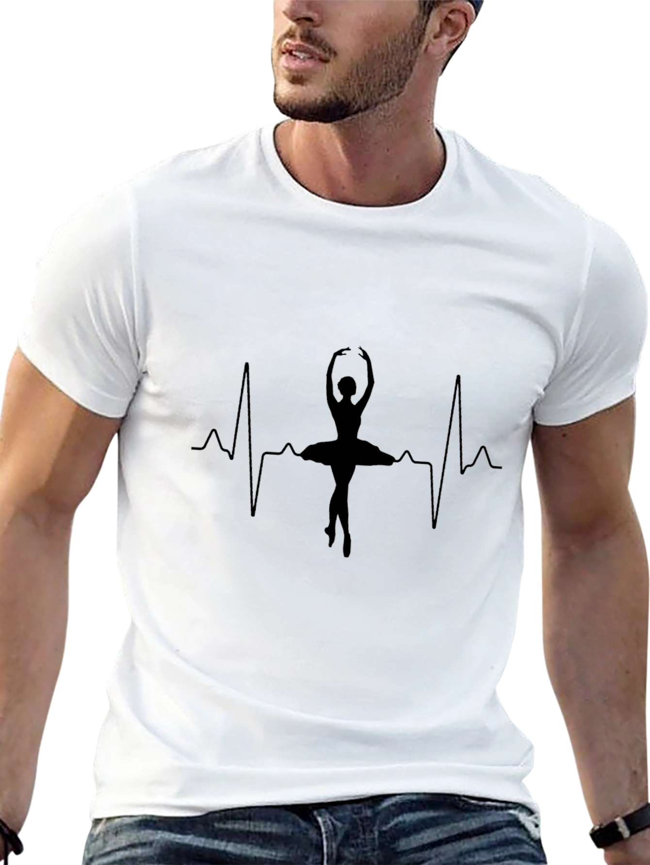 Ballet Heartbeat Black T-Shirt