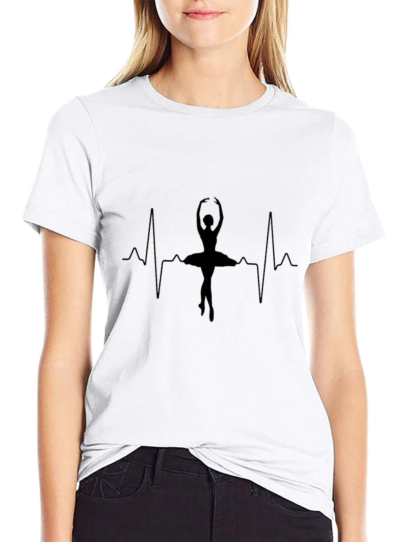 Ballet Heartbeat Black T-Shirt