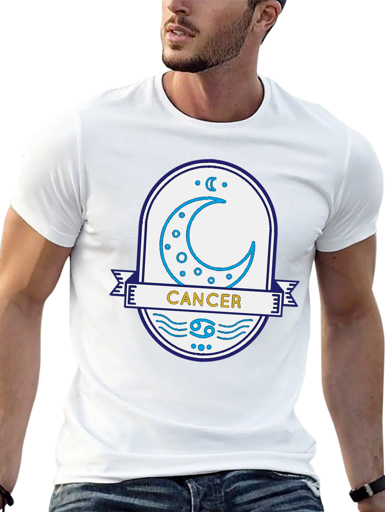 Cancer Zodiac Graphic T-Shirt - Astrology Tee