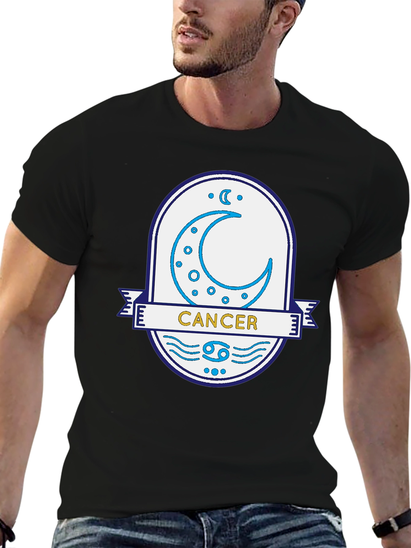 Cancer Zodiac Graphic T-Shirt - Astrology Tee