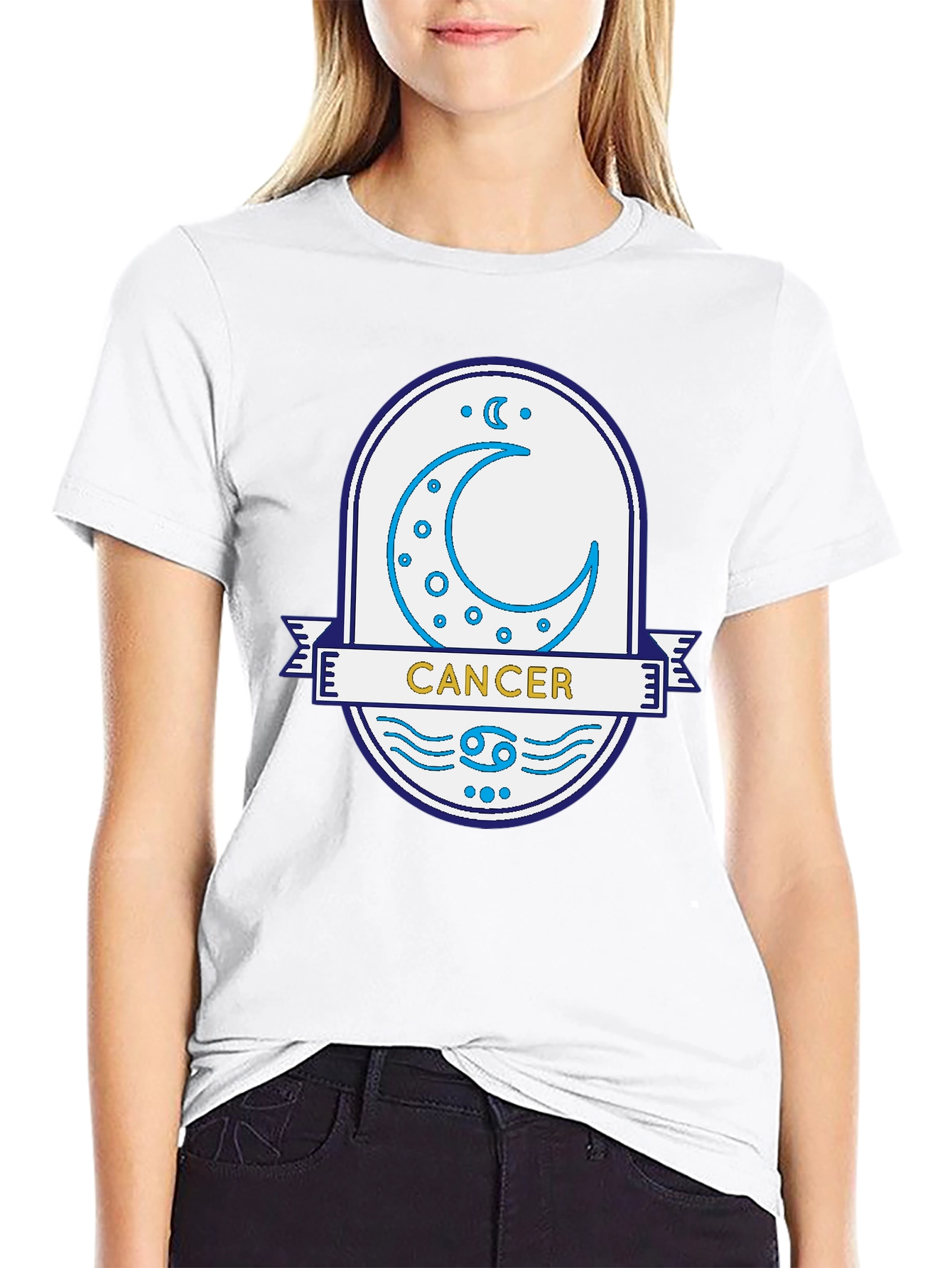 Cancer Zodiac Graphic T-Shirt - Astrology Tee