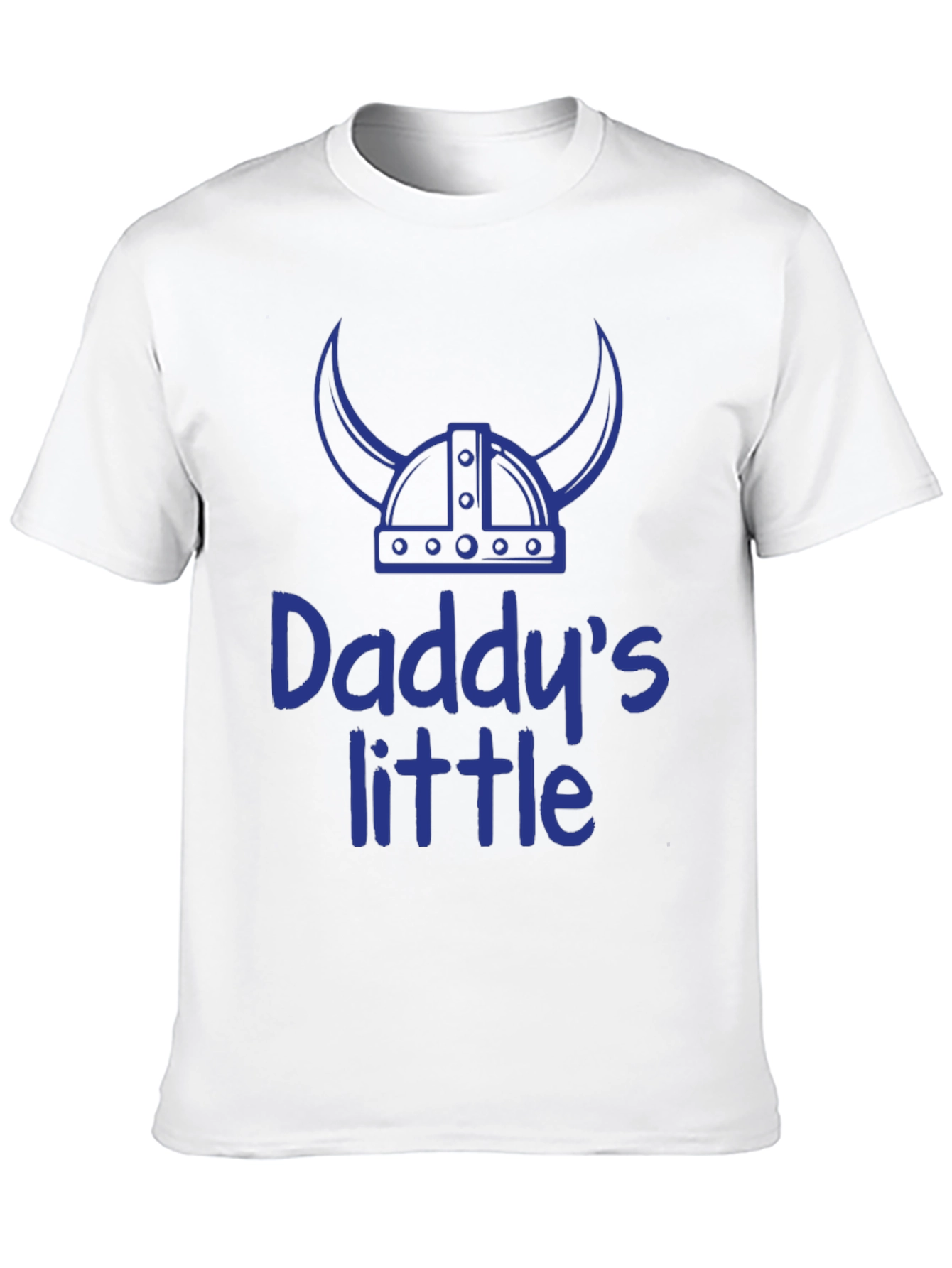 Daddys Little Viking T-Shirt - Blue Print