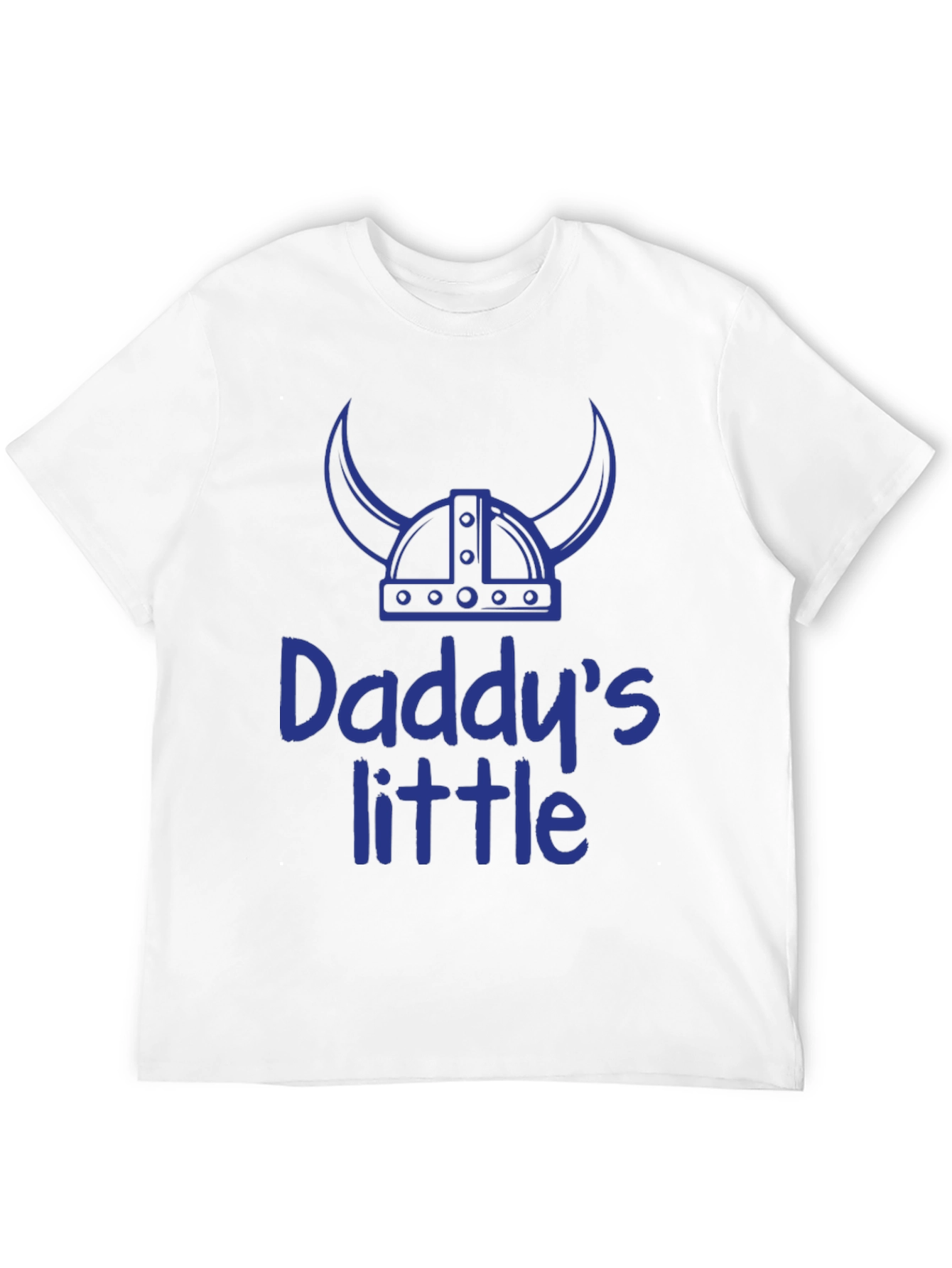 Daddys Little Viking T-Shirt - Blue Print