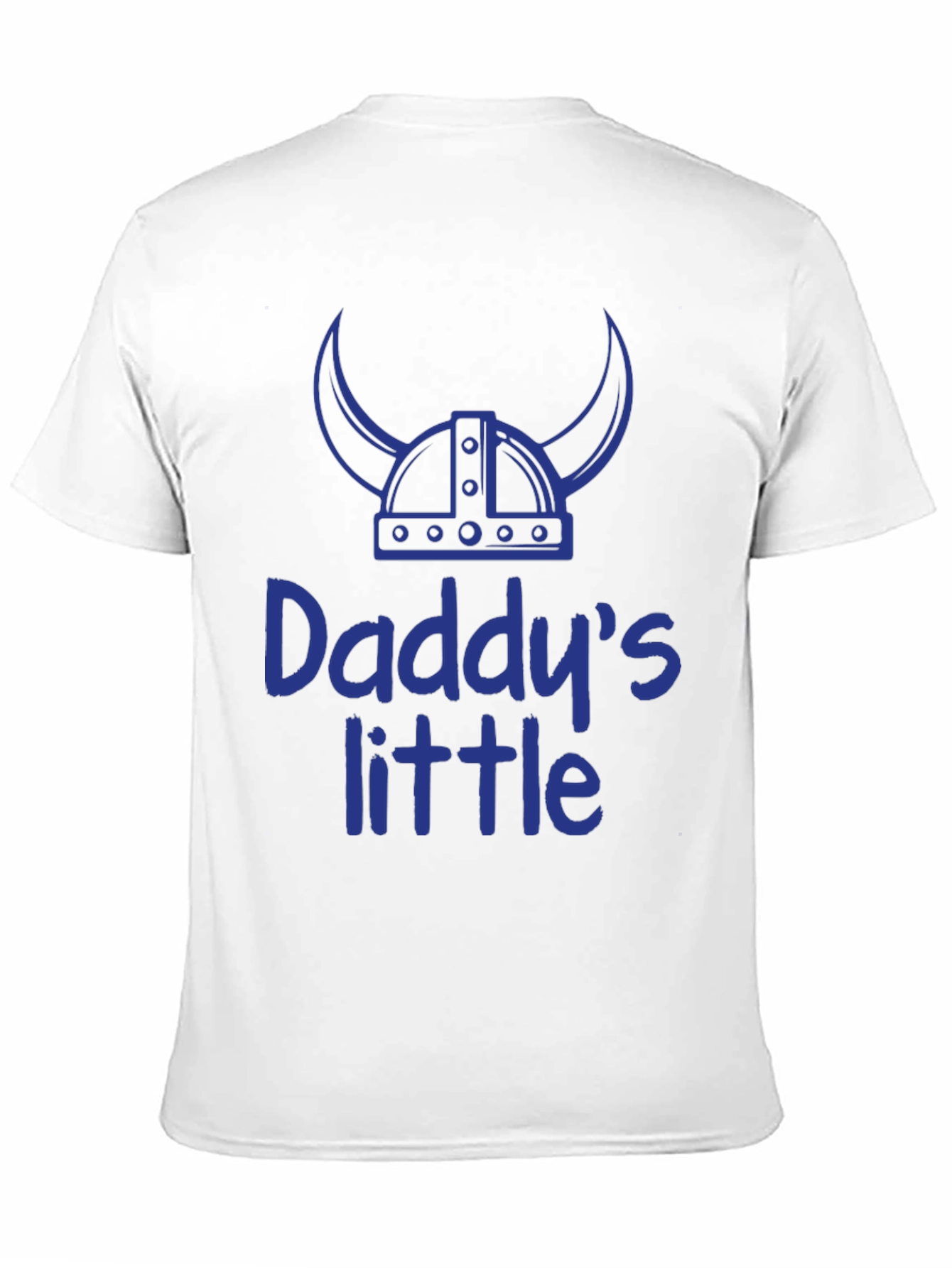 Daddys Little Viking T-Shirt - Blue Print