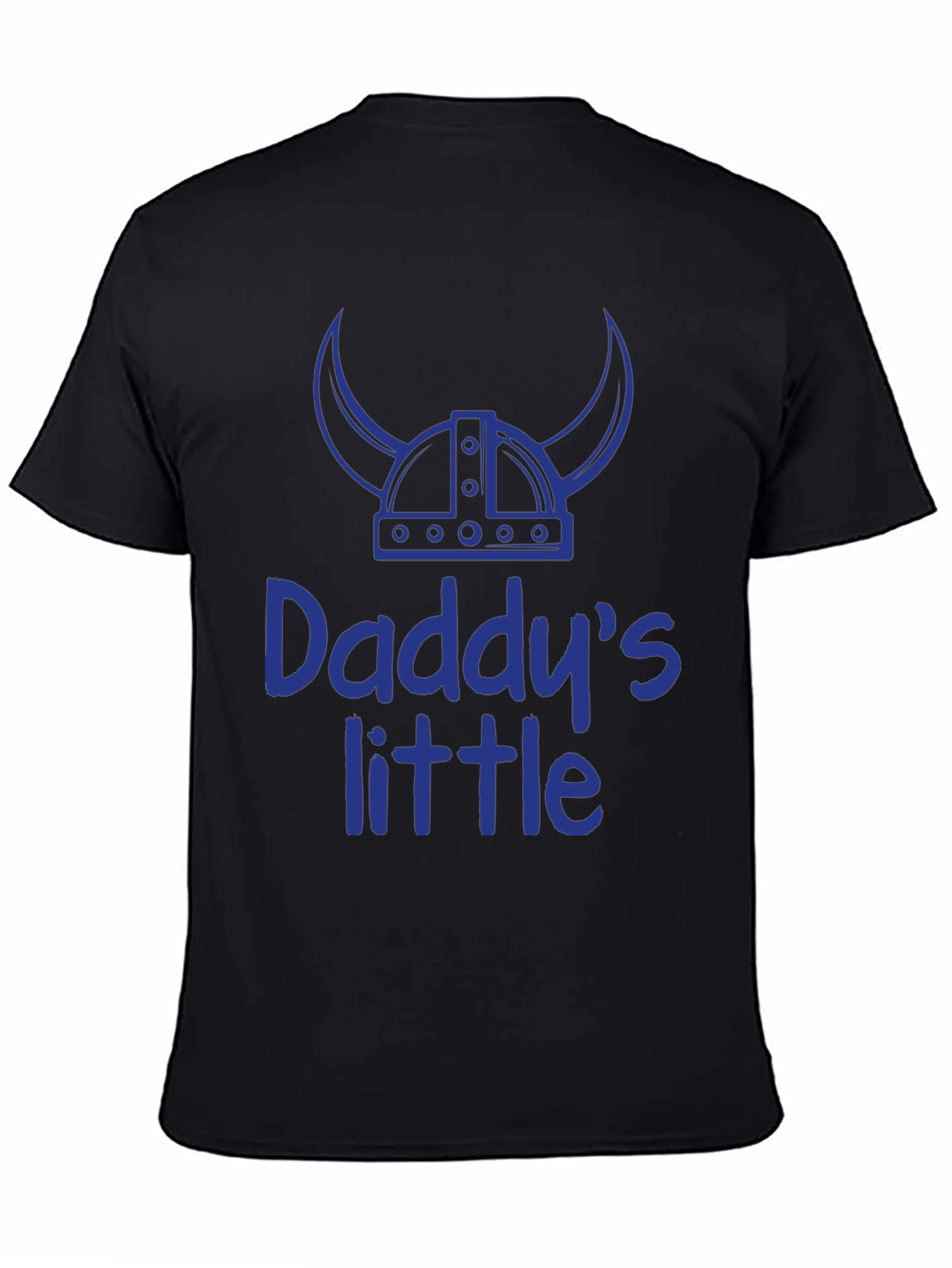 Daddys Little Viking T-Shirt - Blue Print