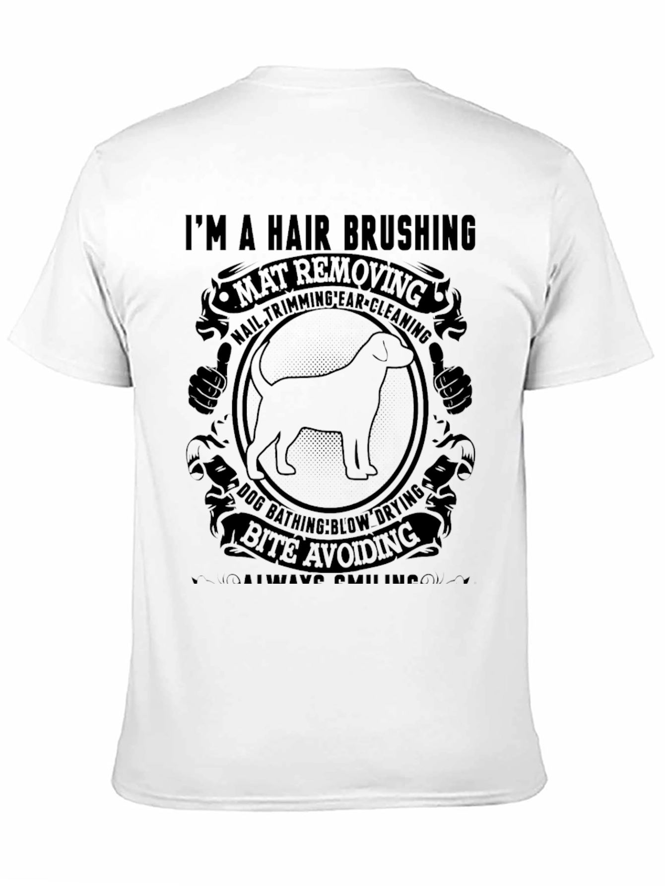 Dog Groomer T-Shirt - Hair Brushing Mat Removal