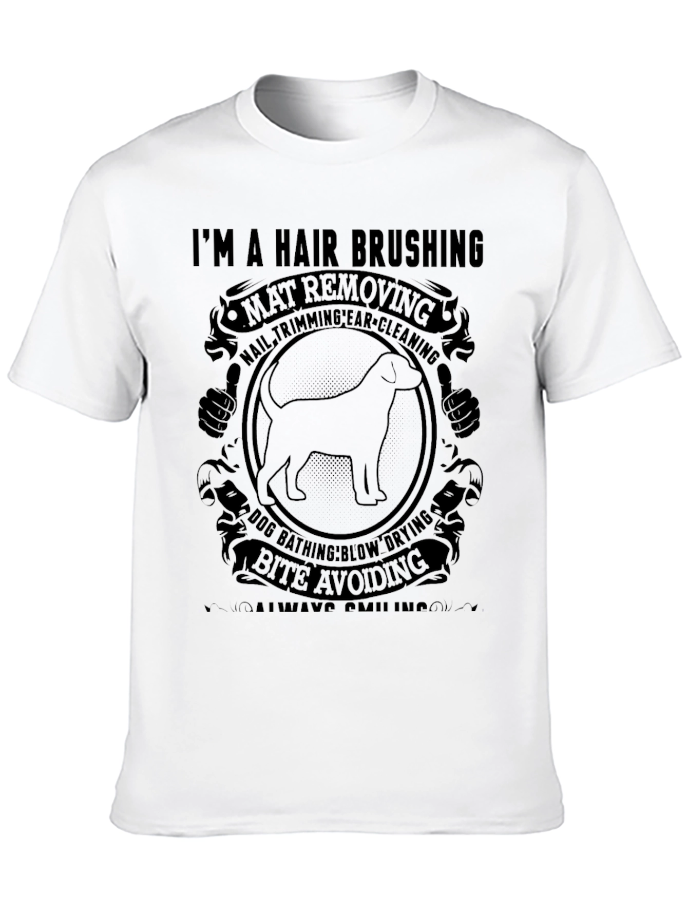 Dog Groomer T-Shirt - Hair Brushing Mat Removal