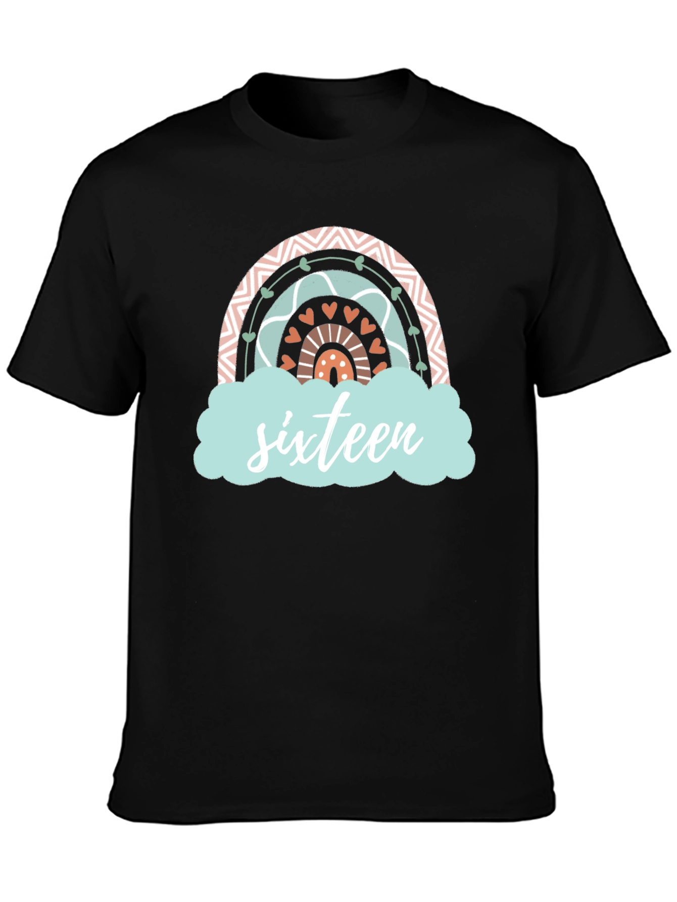 Sweet Sixteen Rainbow Graphic T-Shirt