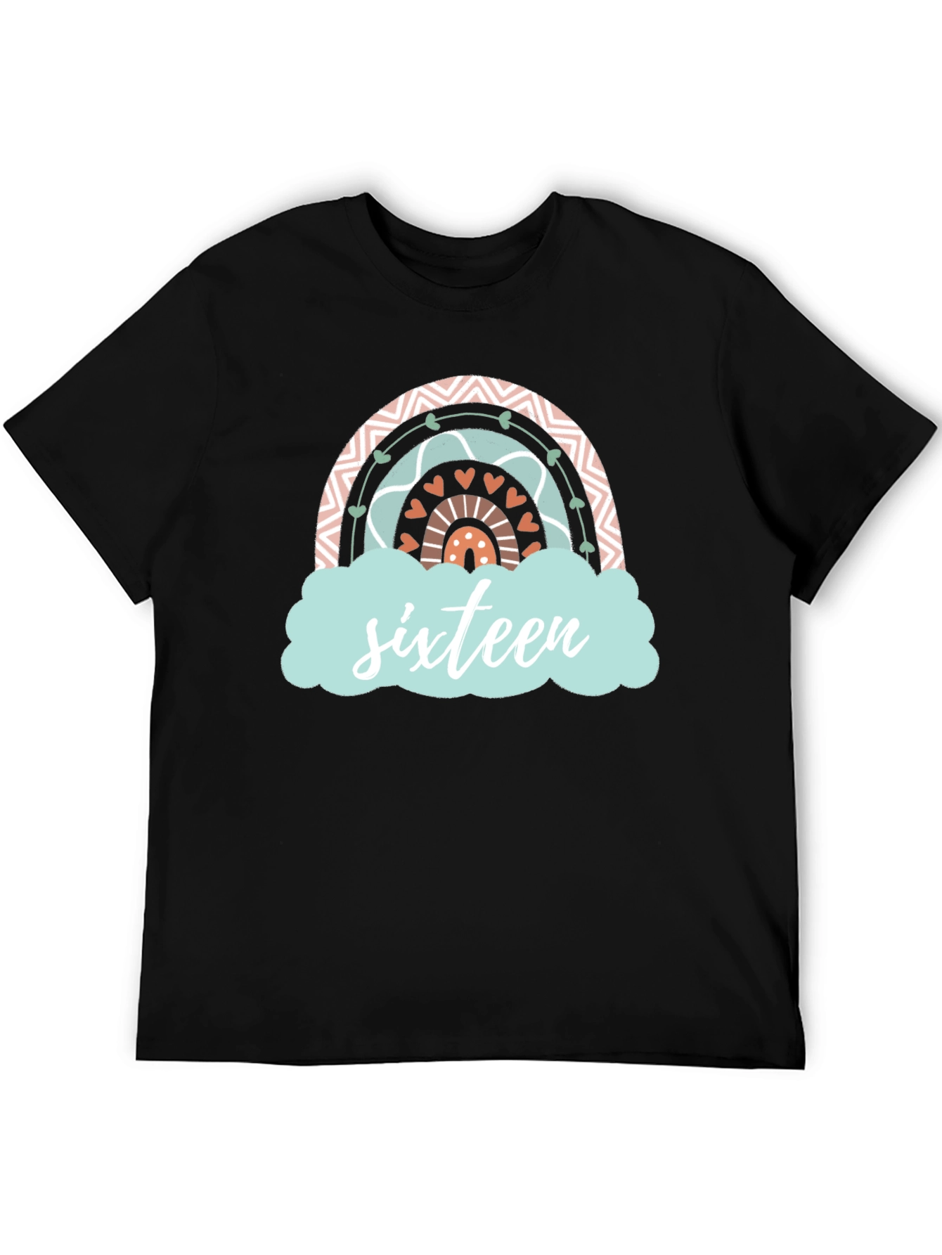 Sweet Sixteen Rainbow Graphic T-Shirt