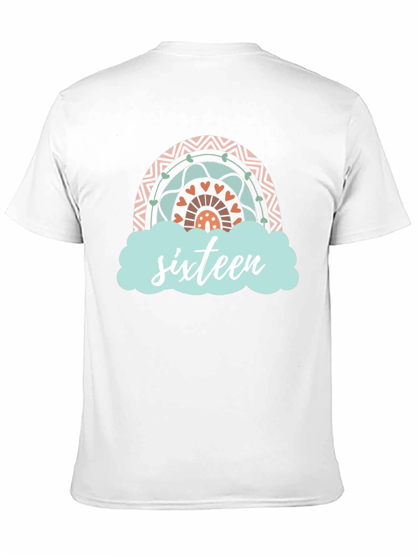 Sweet Sixteen Rainbow Graphic T-Shirt