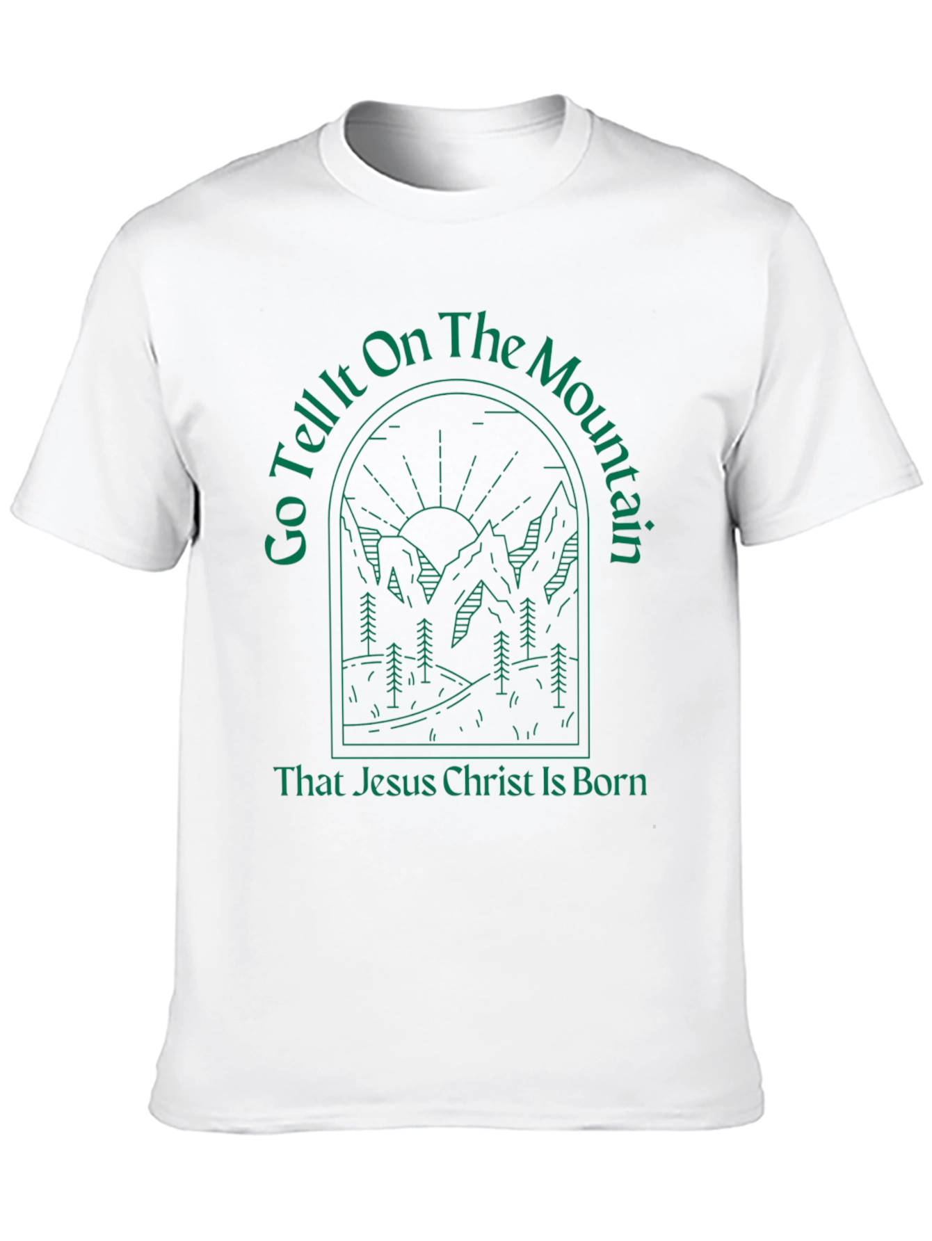 Go Tell It On the Mountain Christmas Tee