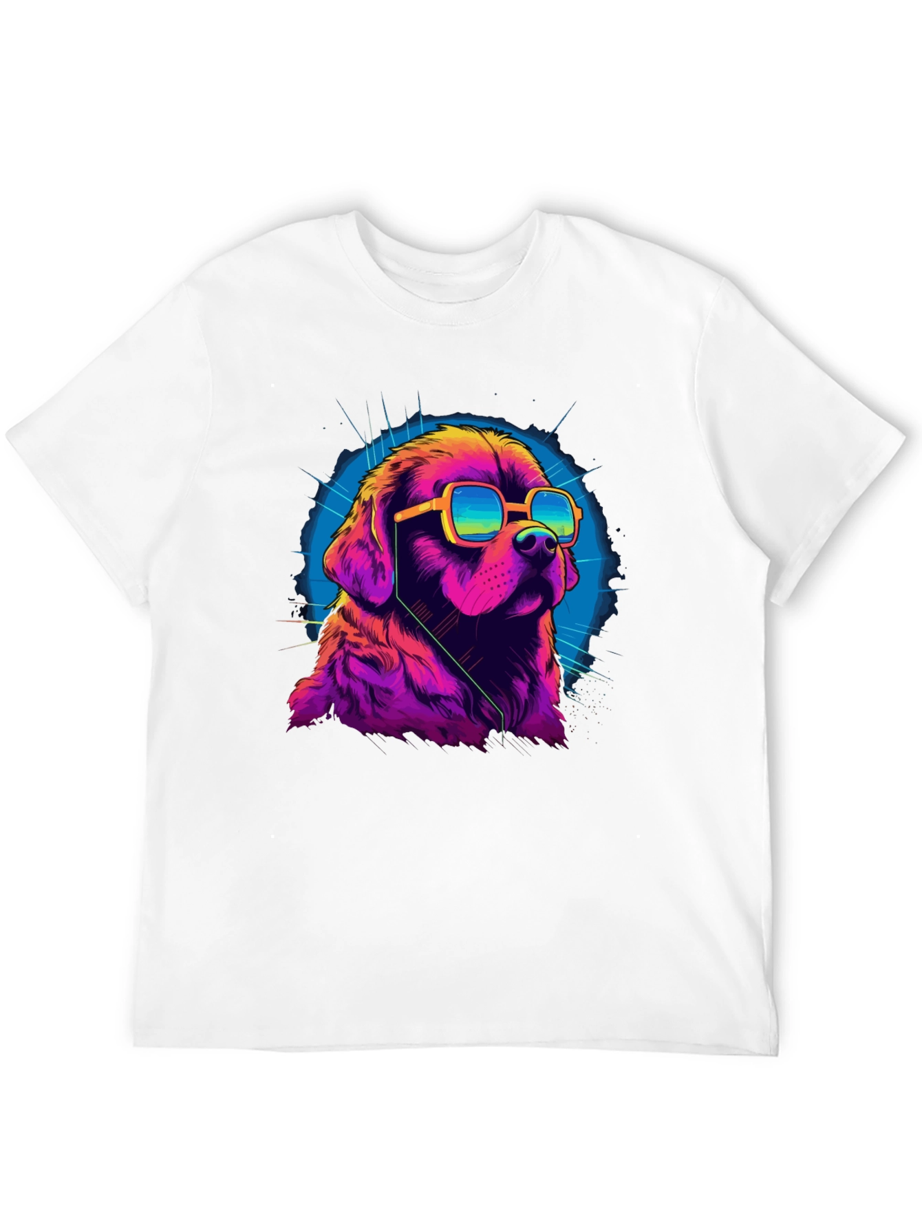 Cool Dog Graphic Tee - Mens Black T-Shirt