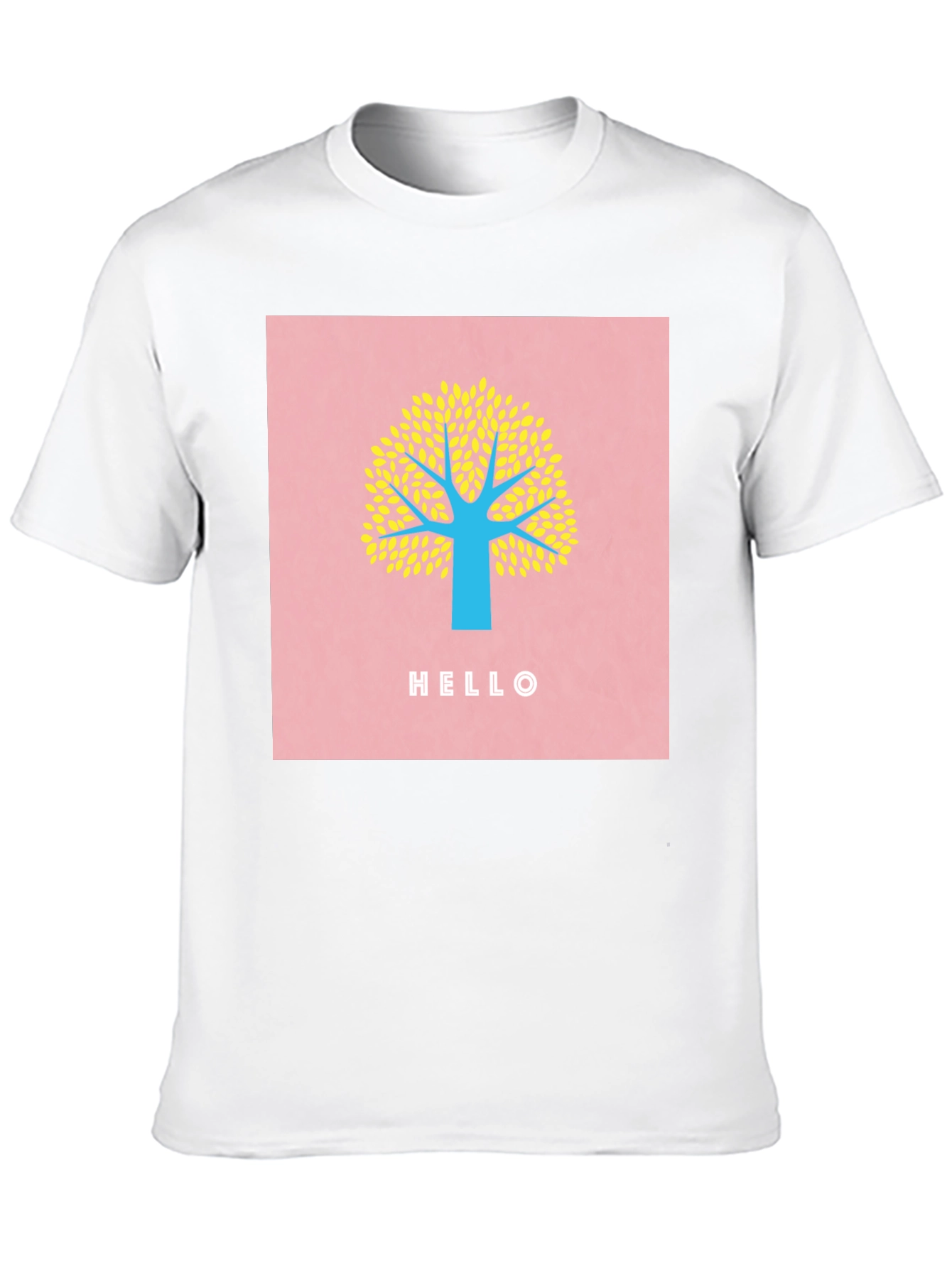 Stylish Tree Graphic Tee - Black