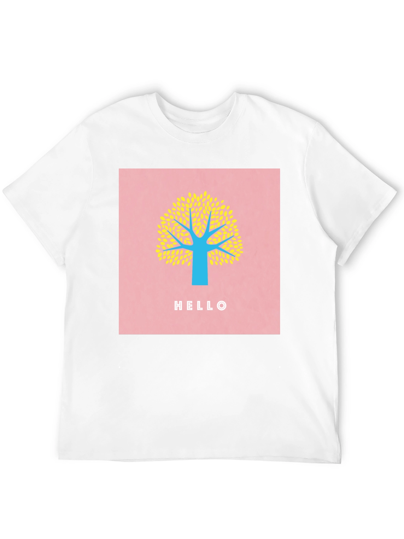 Stylish Tree Graphic Tee - Black