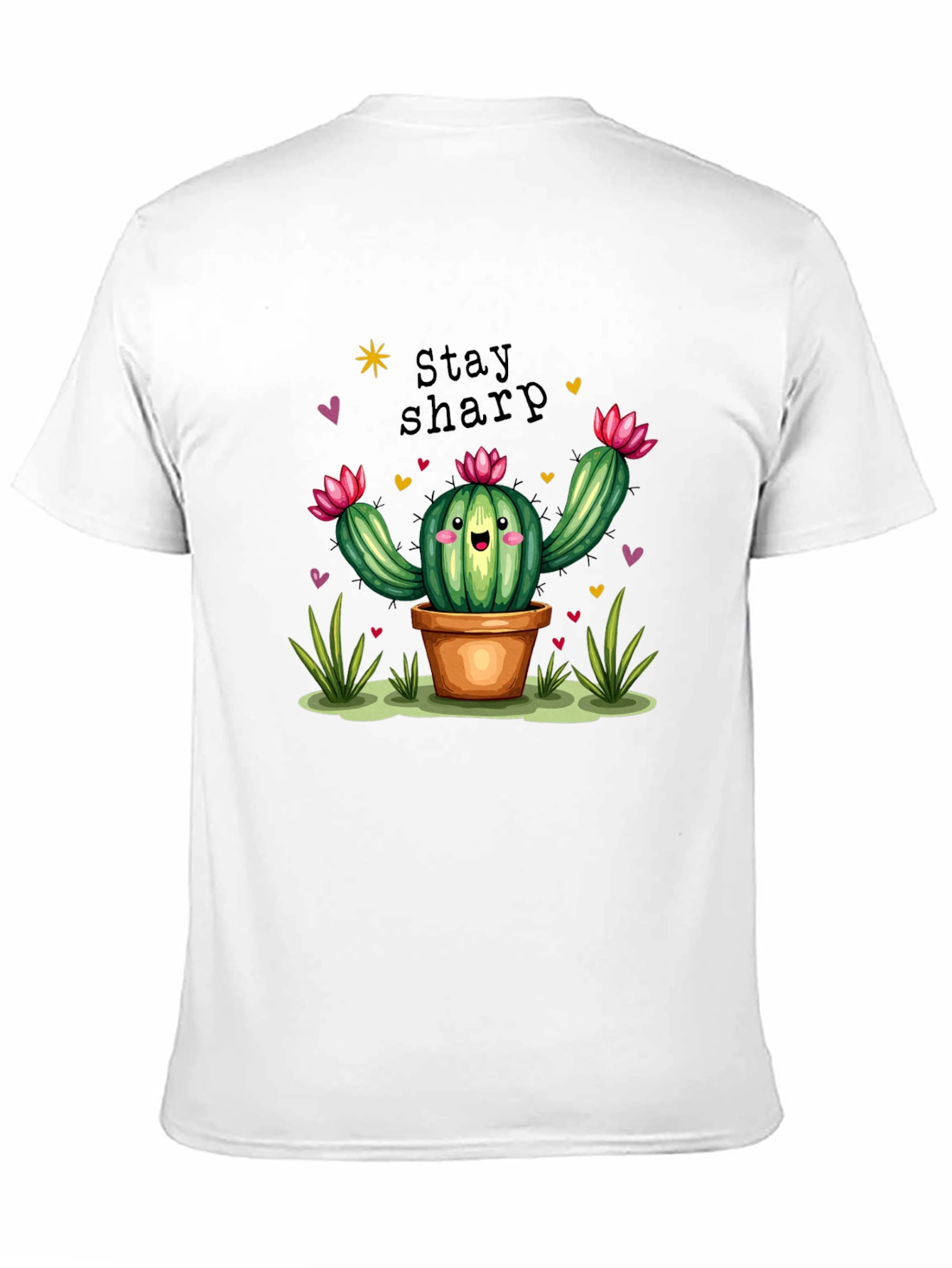 Stay Sharp Cactus Graphic T-Shirt