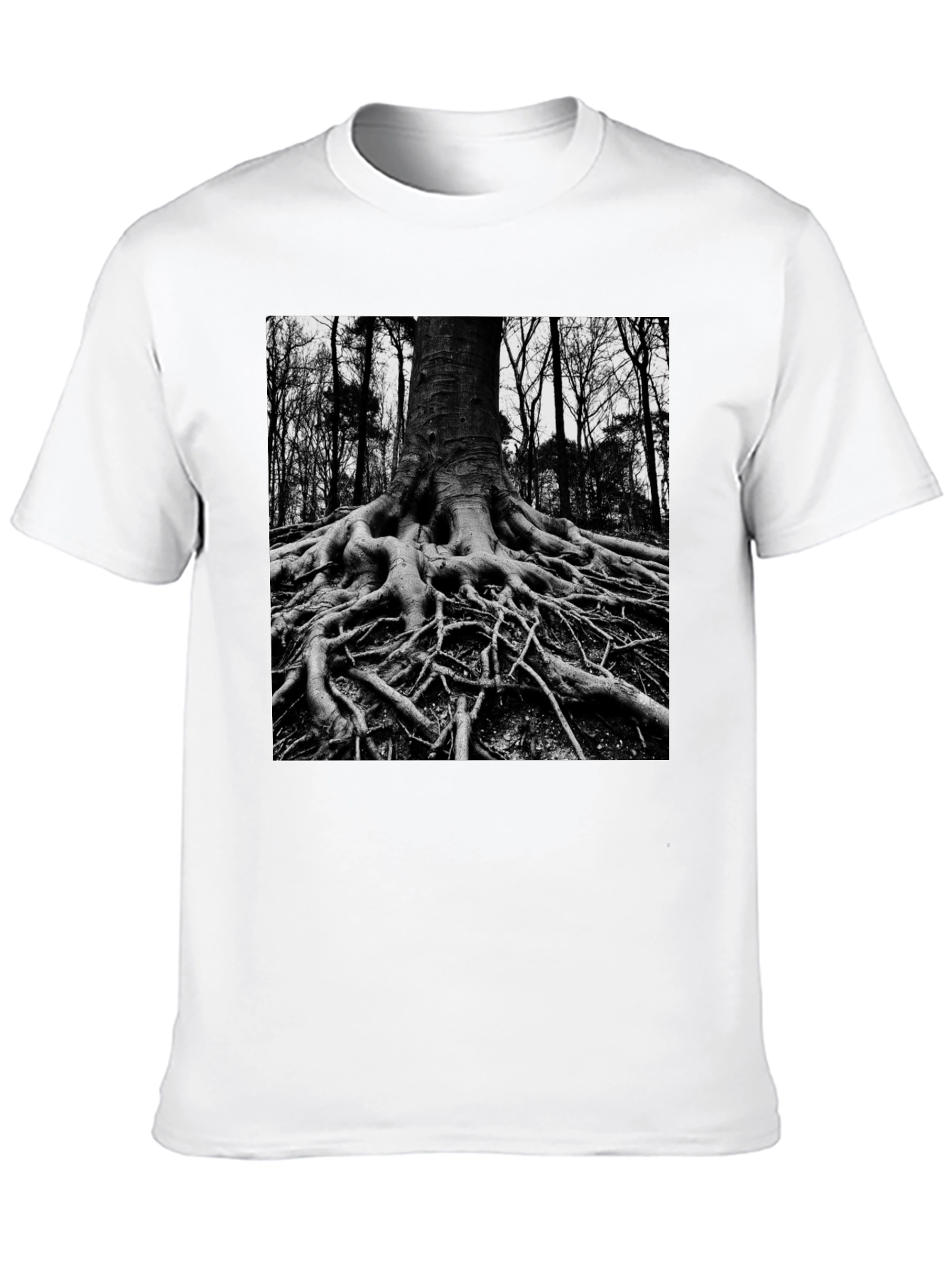Black Tree Roots Graphic Tee