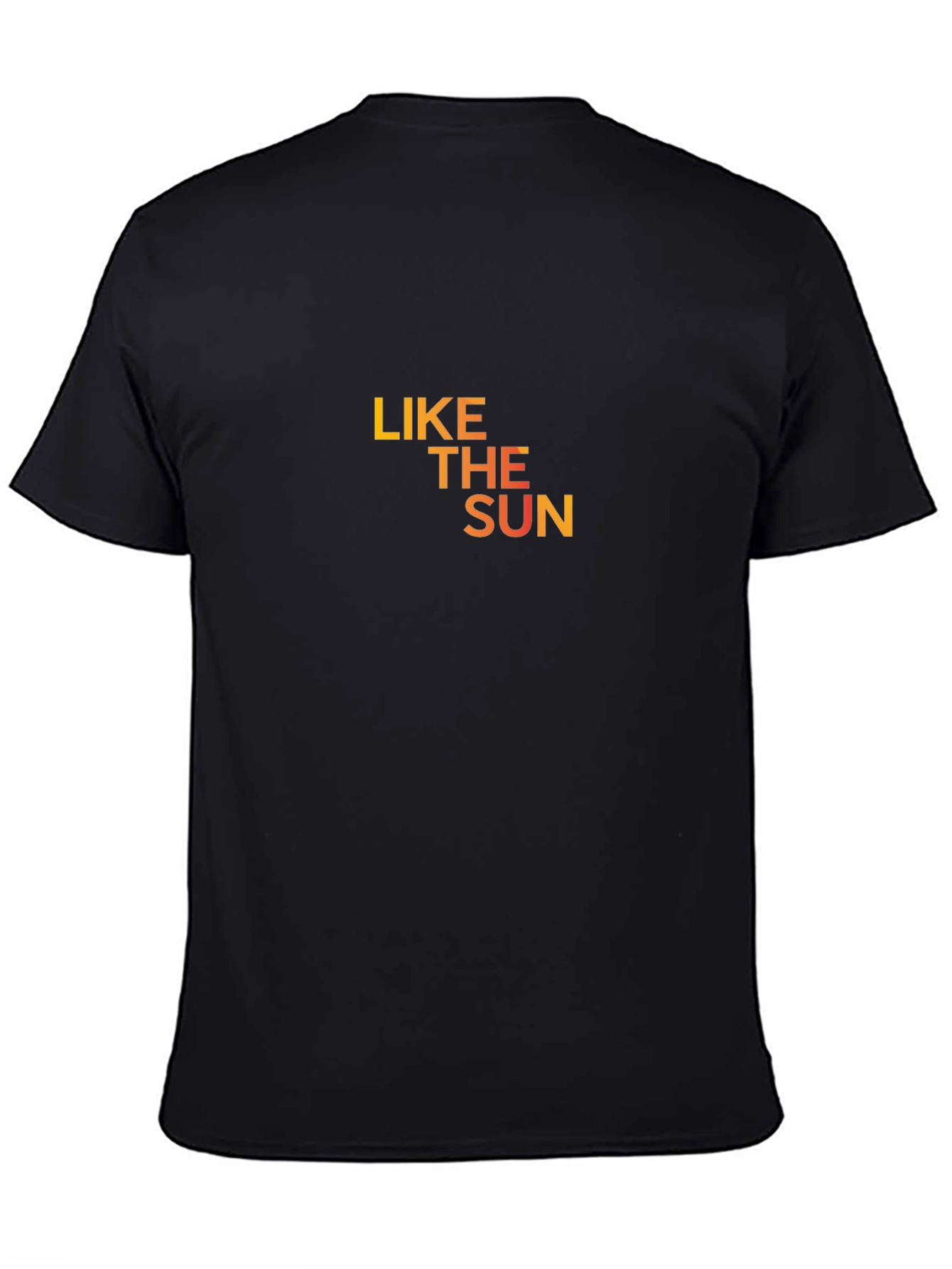 Like the Sun Graphic Tee - Black Cotton T-Shirt