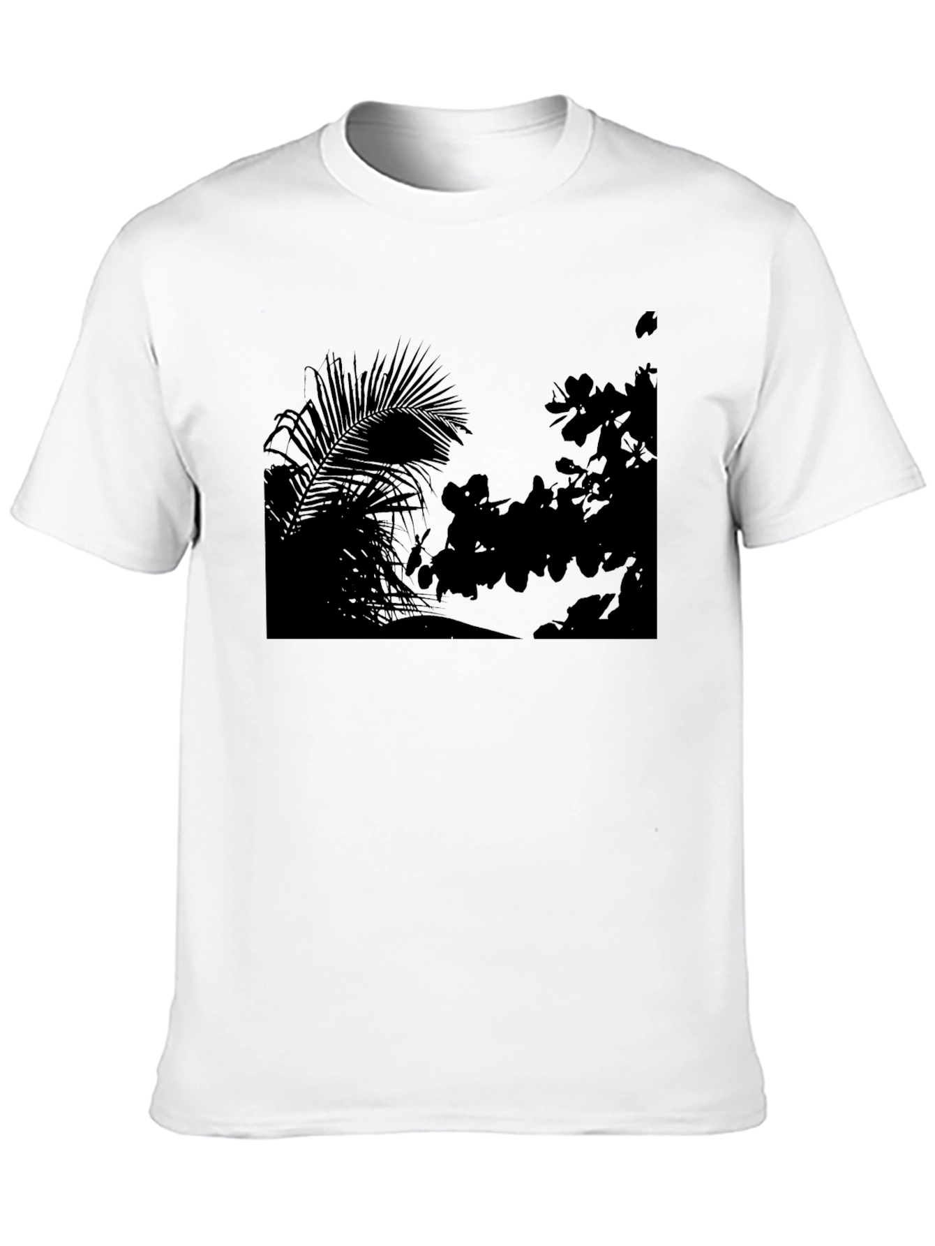 Silhouette Palms Tee - Modern Graphic Print T-Shirt