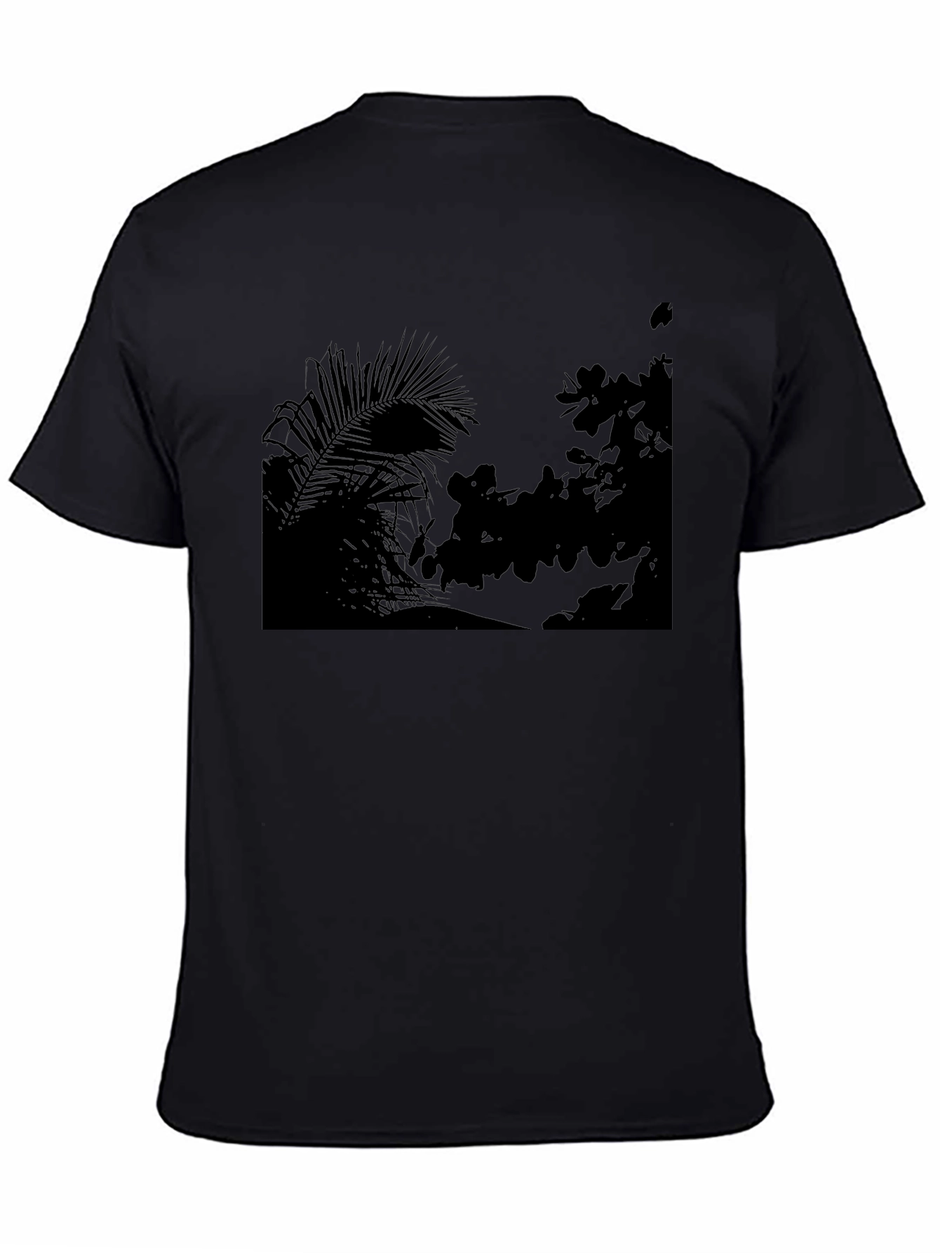 Silhouette Palms Tee - Modern Graphic Print T-Shirt