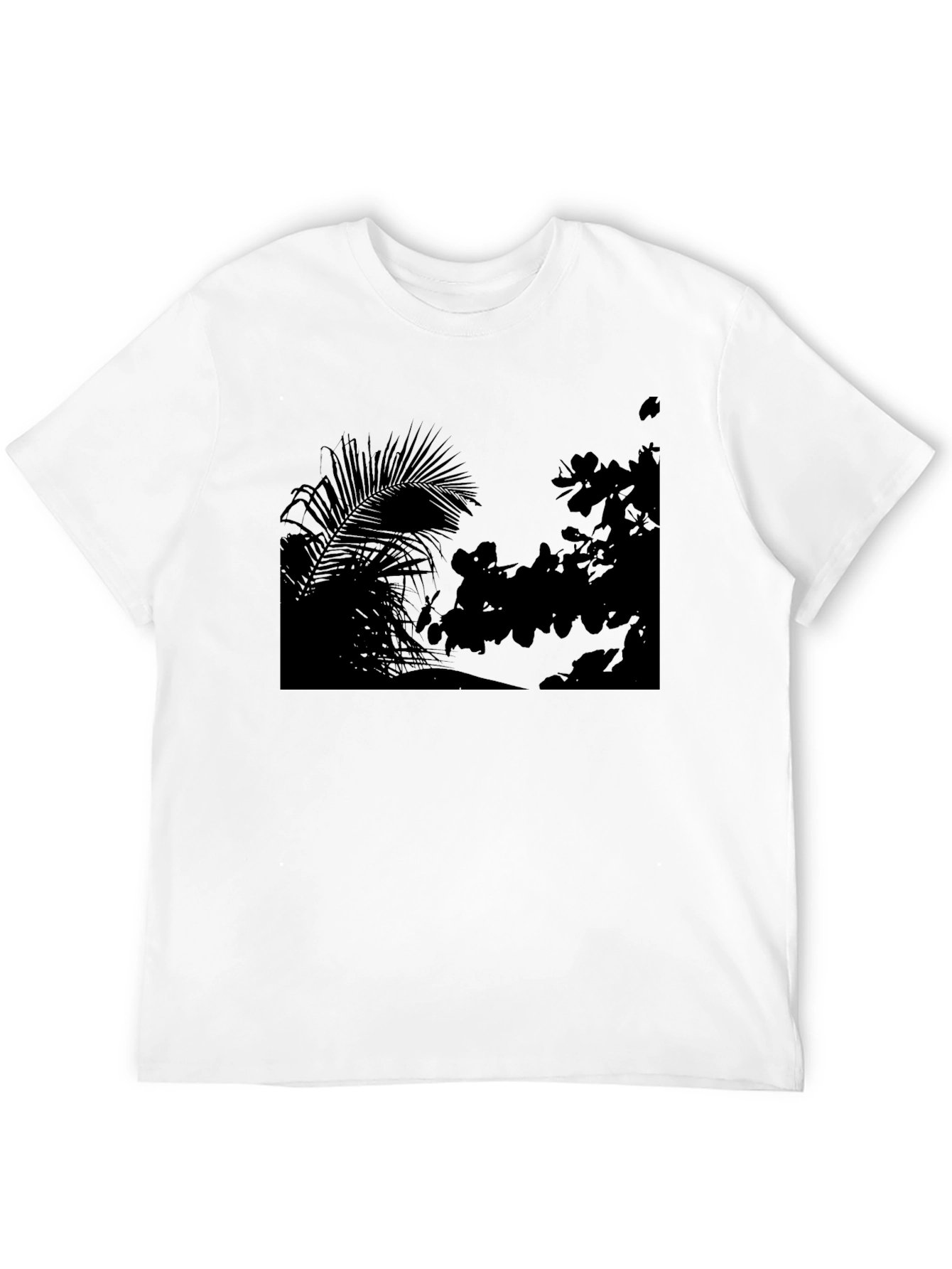 Silhouette Palms Tee - Modern Graphic Print T-Shirt
