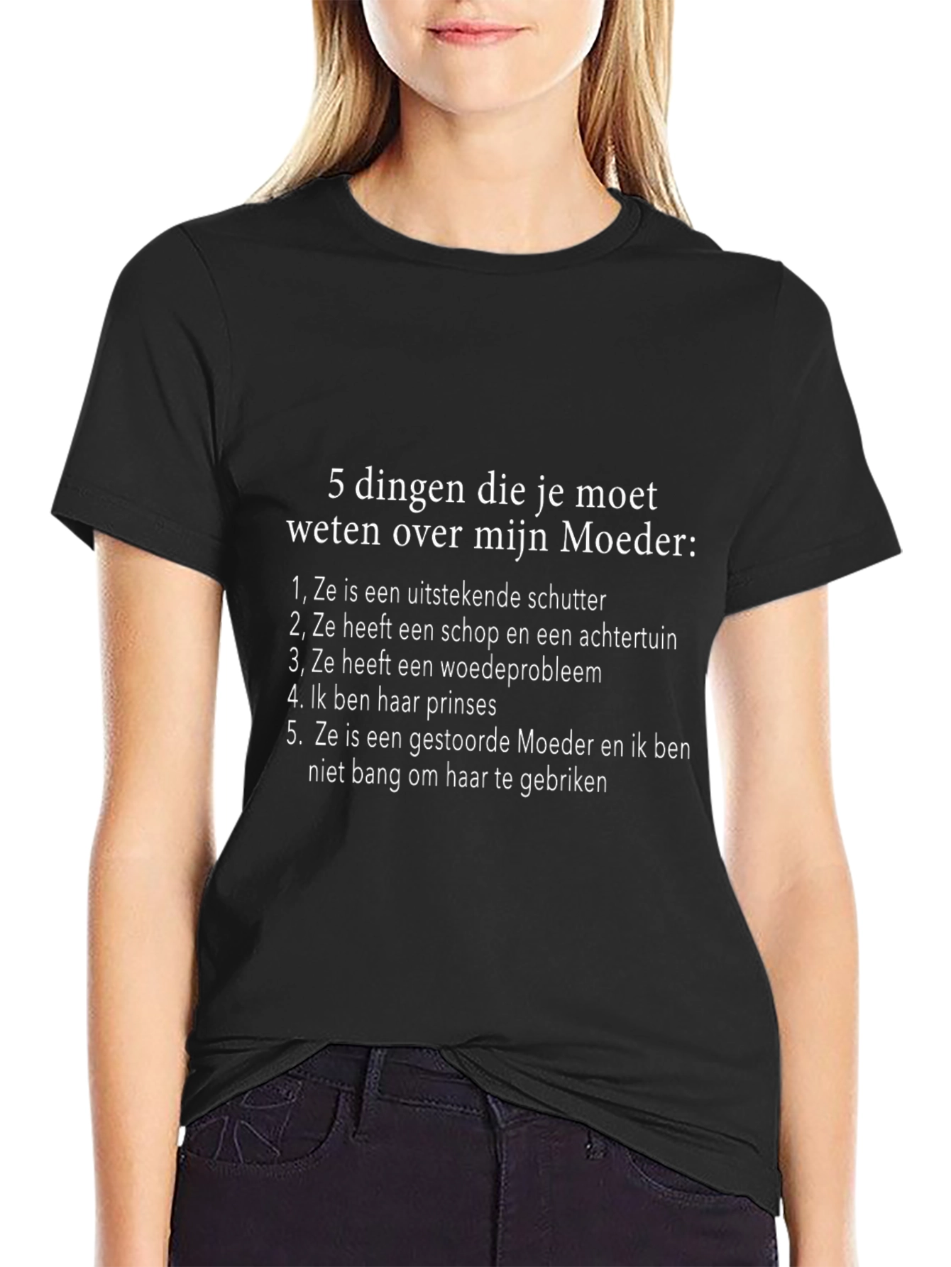 Funny 5 Things About My Mother T-Shirt