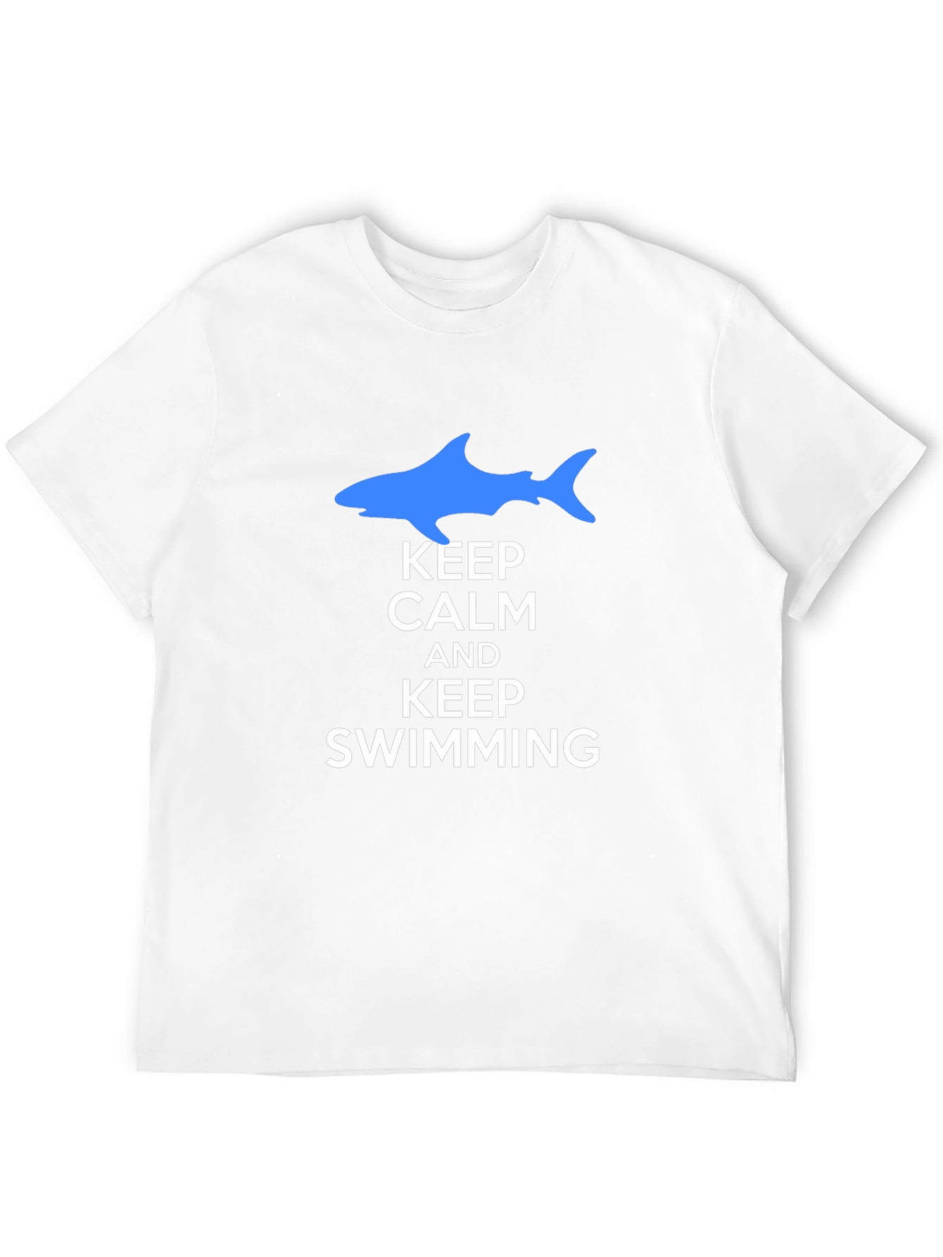 Keep Calm and Keep Swimming Black T-Shirt
