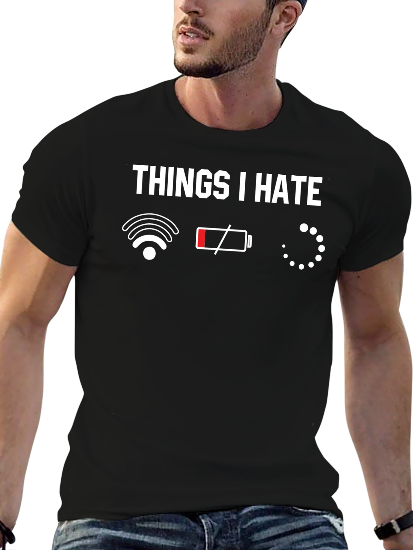 Things I Hate Graphic T-Shirt - Black