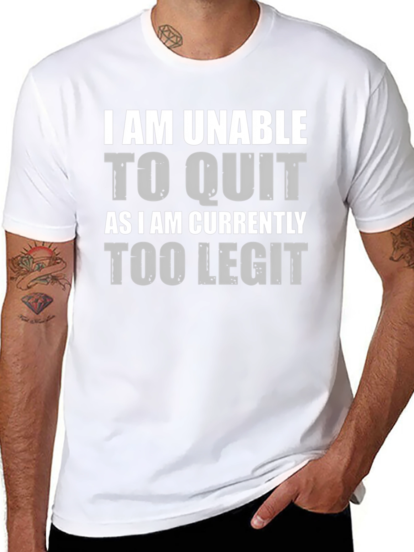 Too Legit to Quit Funny Graphic Tee