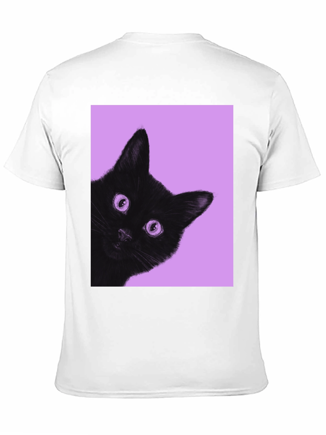 Black Cat Peek T-Shirt - Unisex Graphic Tee