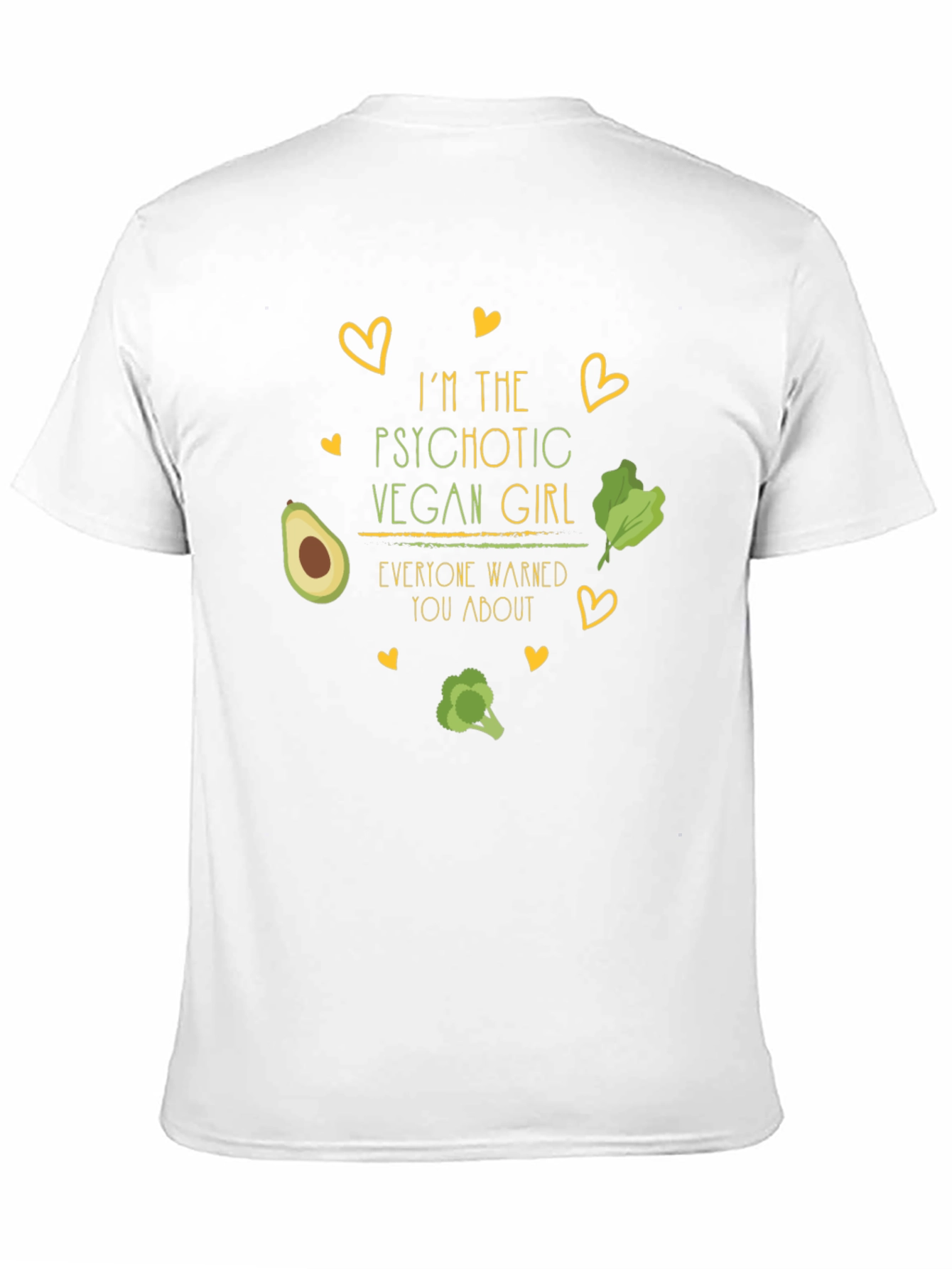 Psychotic Vegan Girl Black T-Shirt