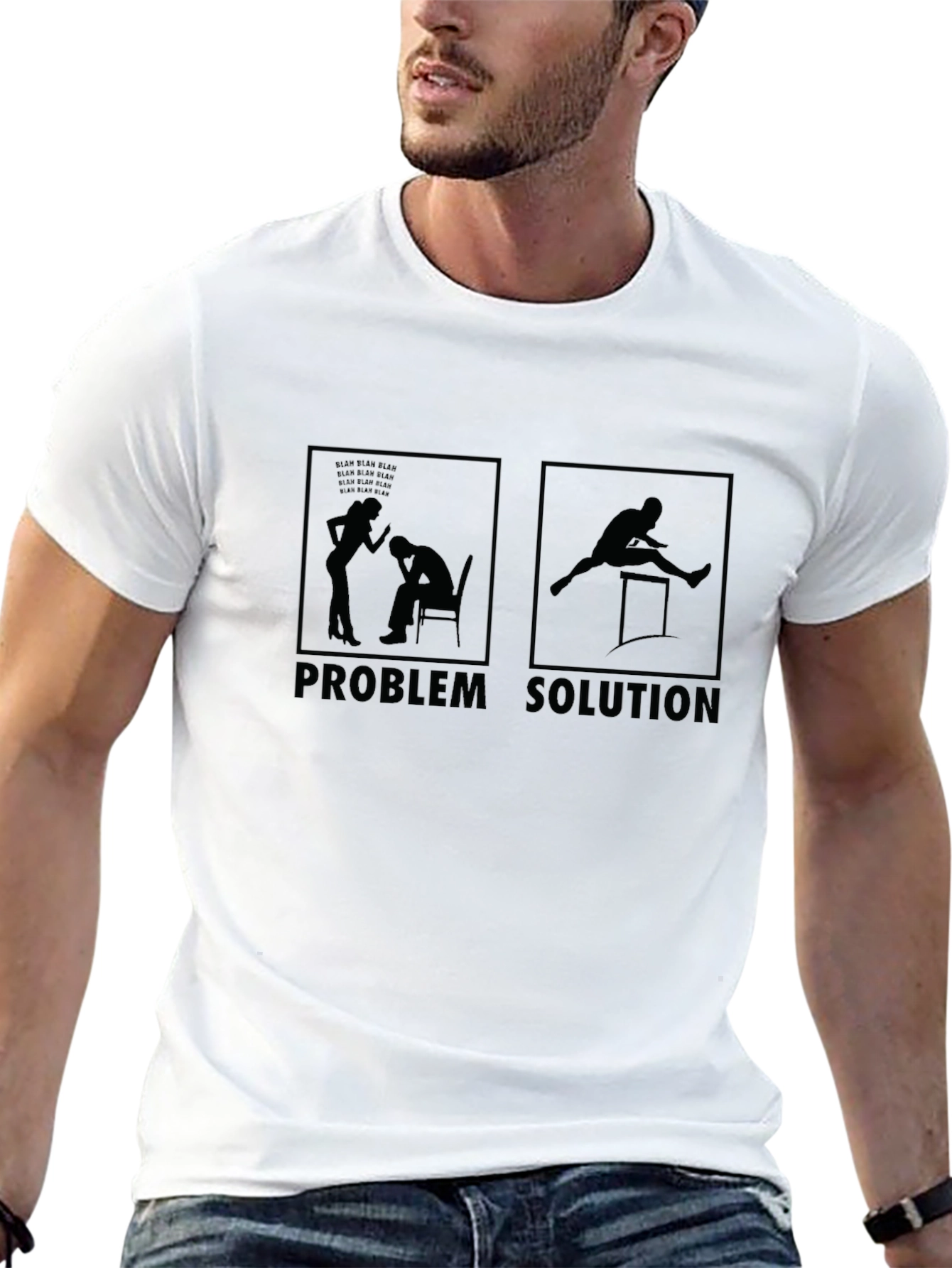 Problem Solution T-Shirt | Funny Graphic Tee