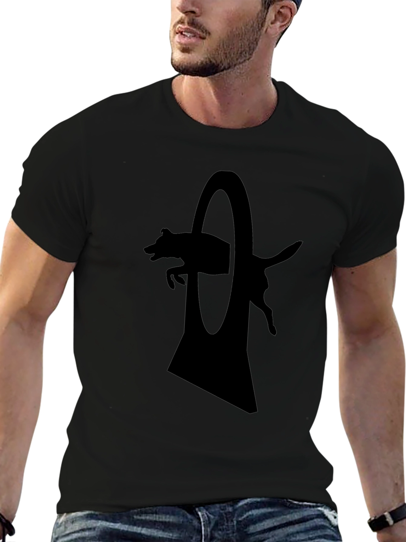 Dog Agility T-Shirt - Silhouette Design