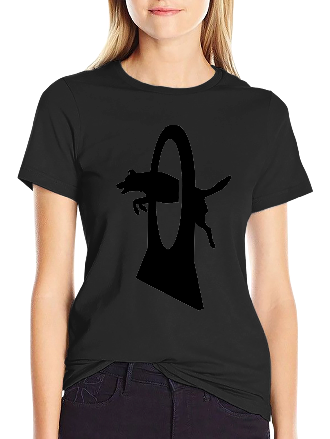 Dog Agility T-Shirt - Silhouette Design