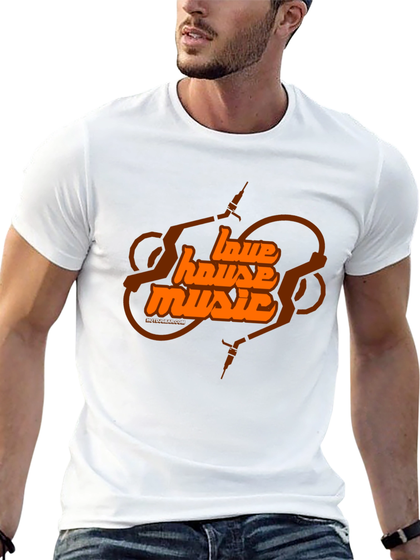 Love House Music Black Graphic T-Shirt