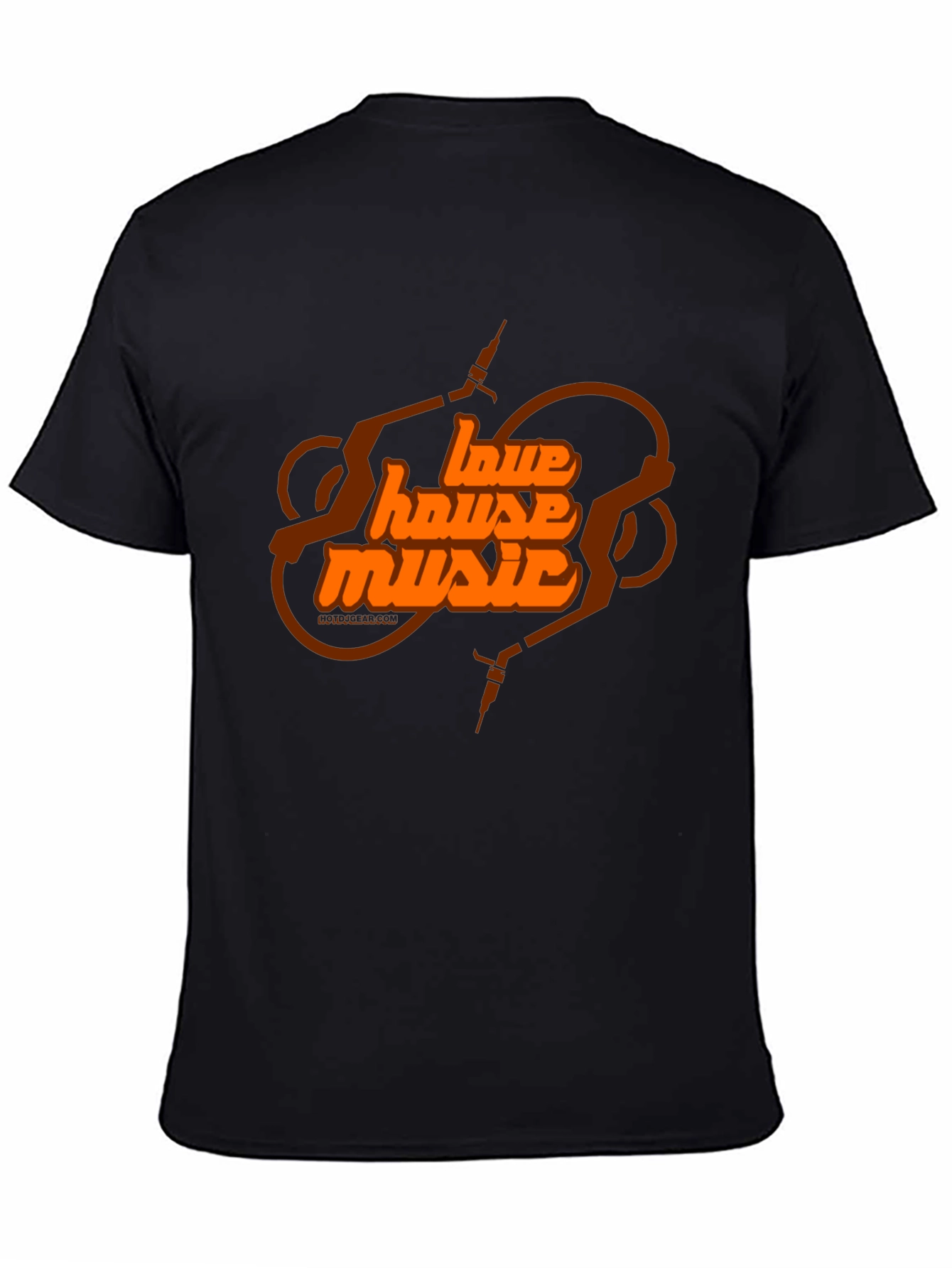 Love House Music Black Graphic T-Shirt
