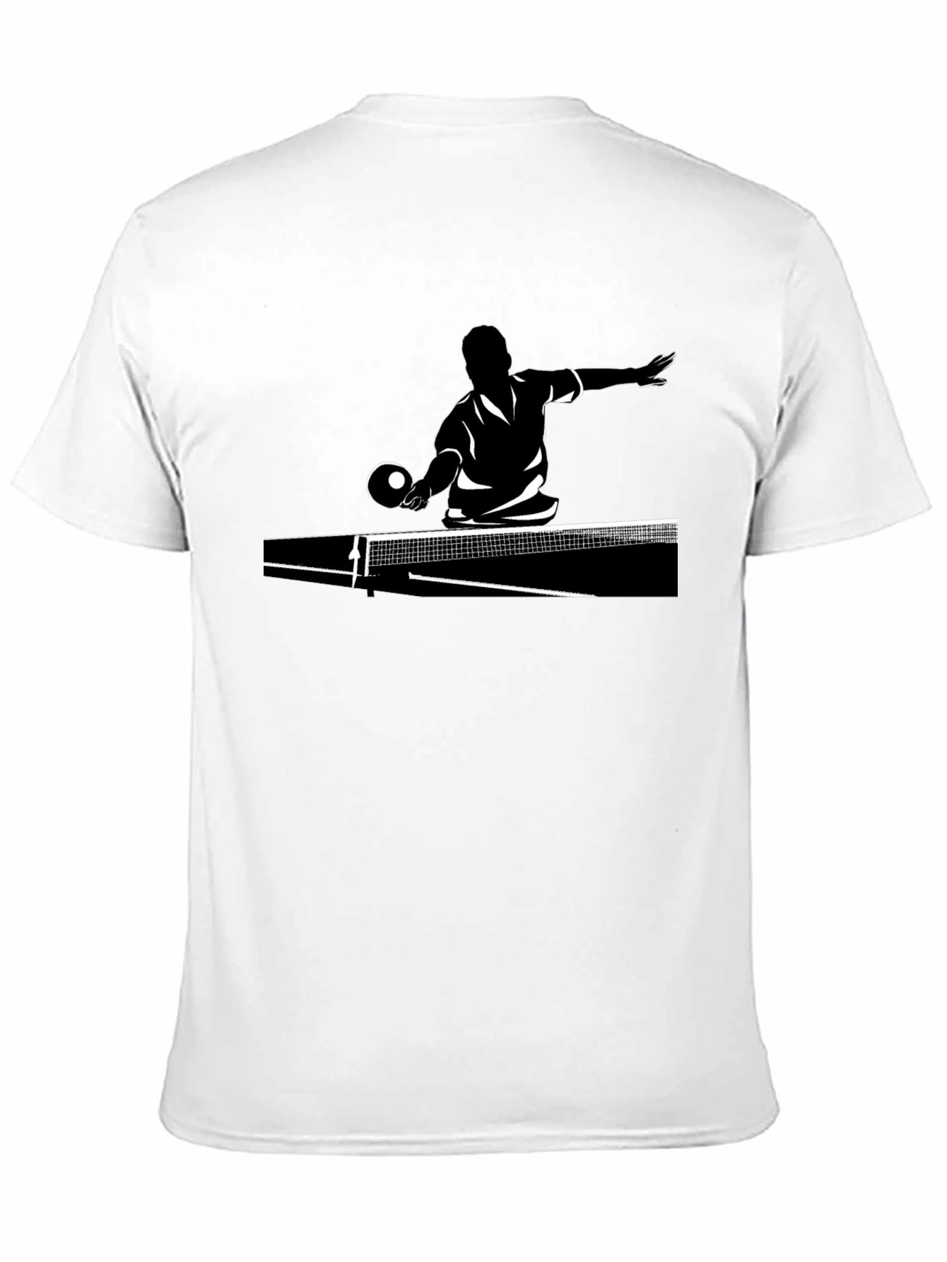 Ping Pong Player Graphic Tee - Black T-Shirt