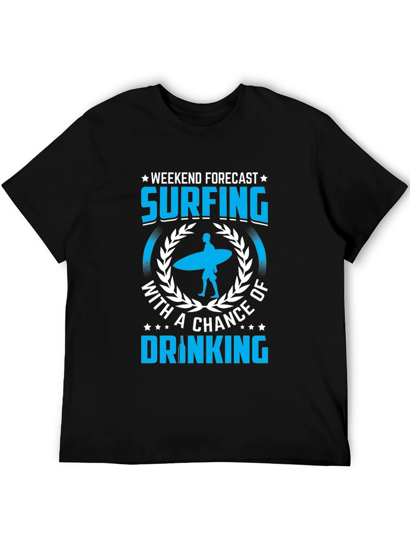 Surfing and Drinking Weekend Forecast T-Shirt