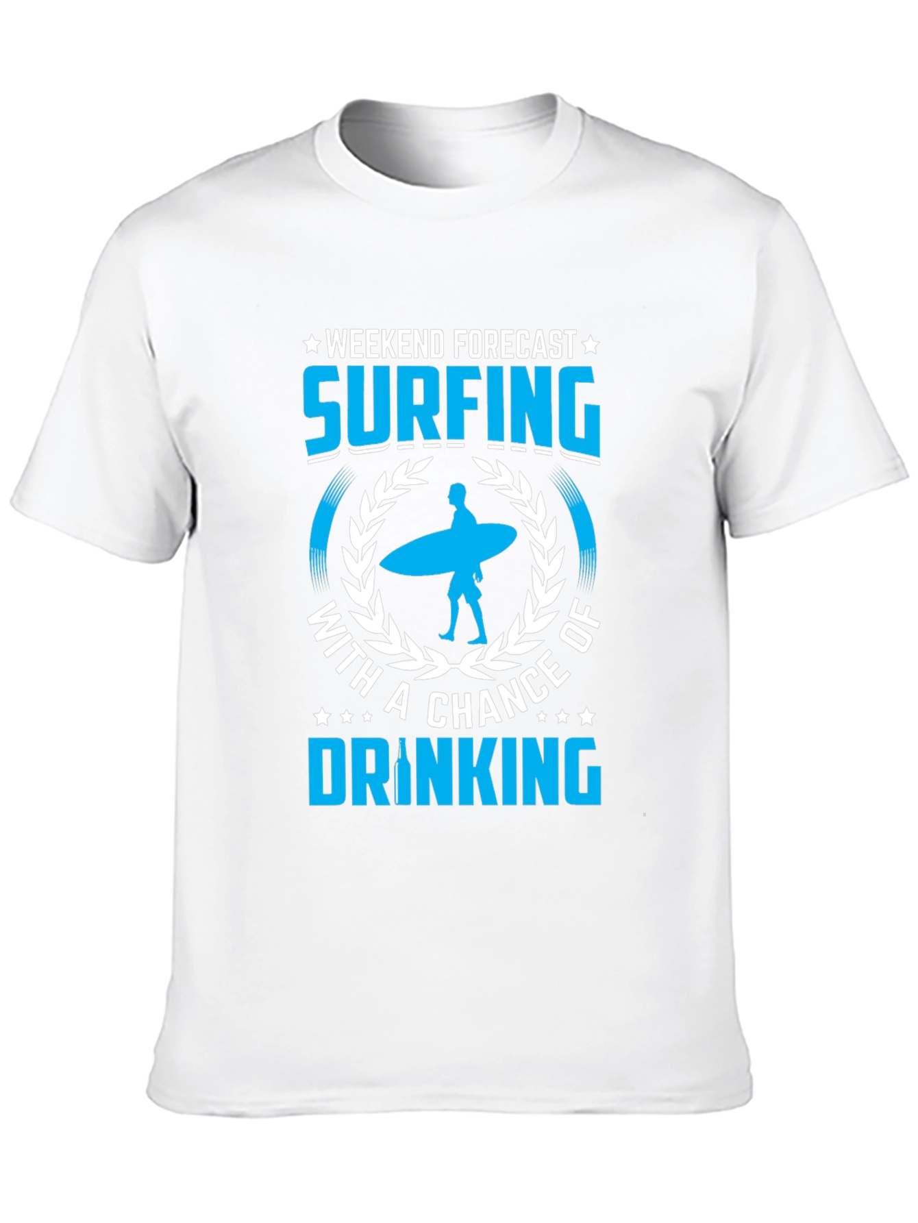 Surfing and Drinking Weekend Forecast T-Shirt