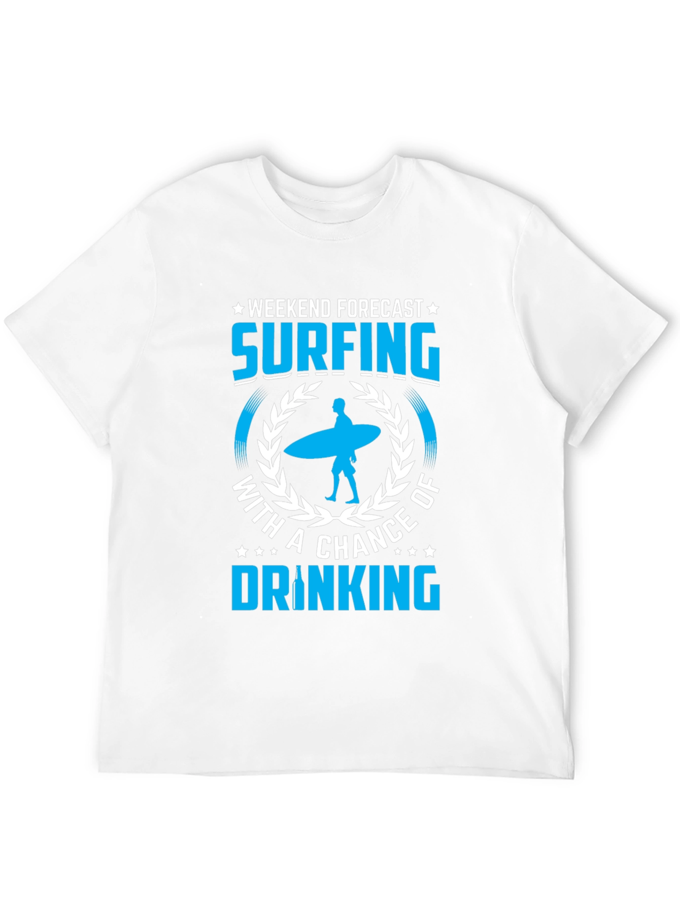 Surfing and Drinking Weekend Forecast T-Shirt