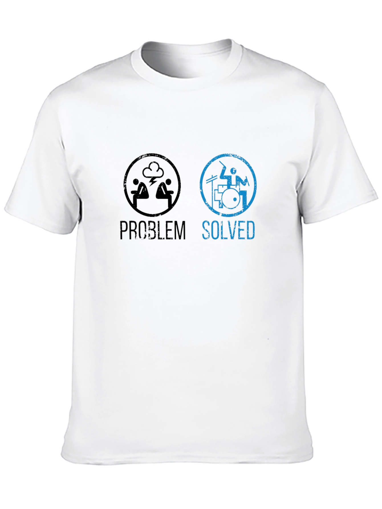 Problem Solved Drummer T-Shirt - Music Lover Tee