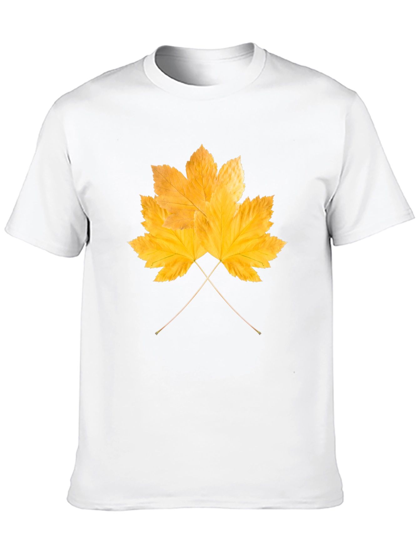Autumn Leaf Graphic T-Shirt - Black Cotton Tee