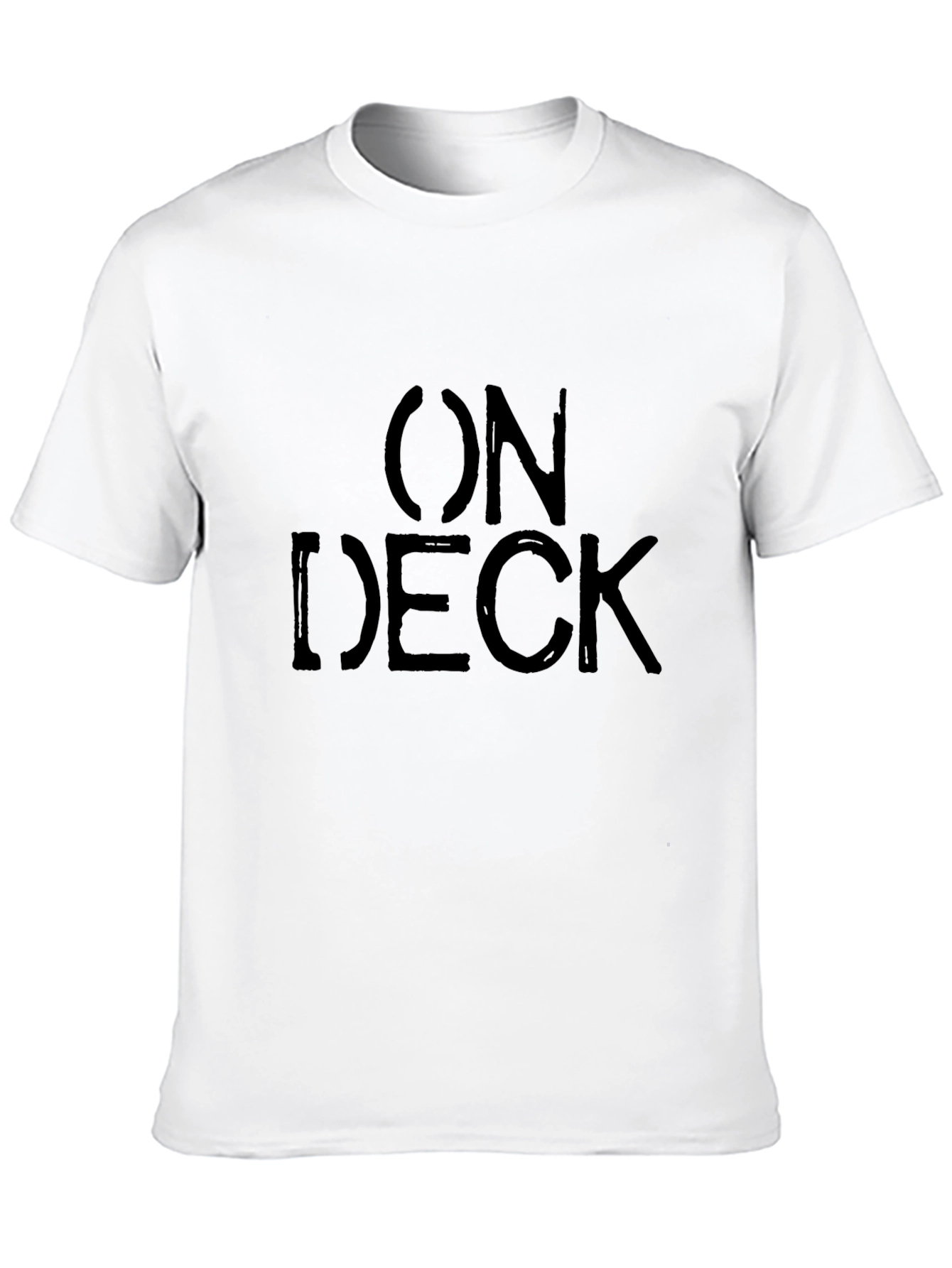 On Deck Graphic Print Mens Black T-Shirt