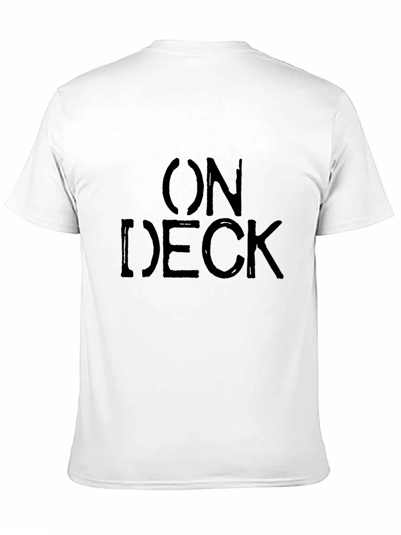 On Deck Graphic Print Mens Black T-Shirt