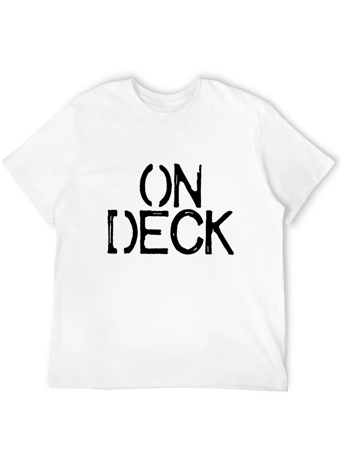 On Deck Graphic Print Mens Black T-Shirt