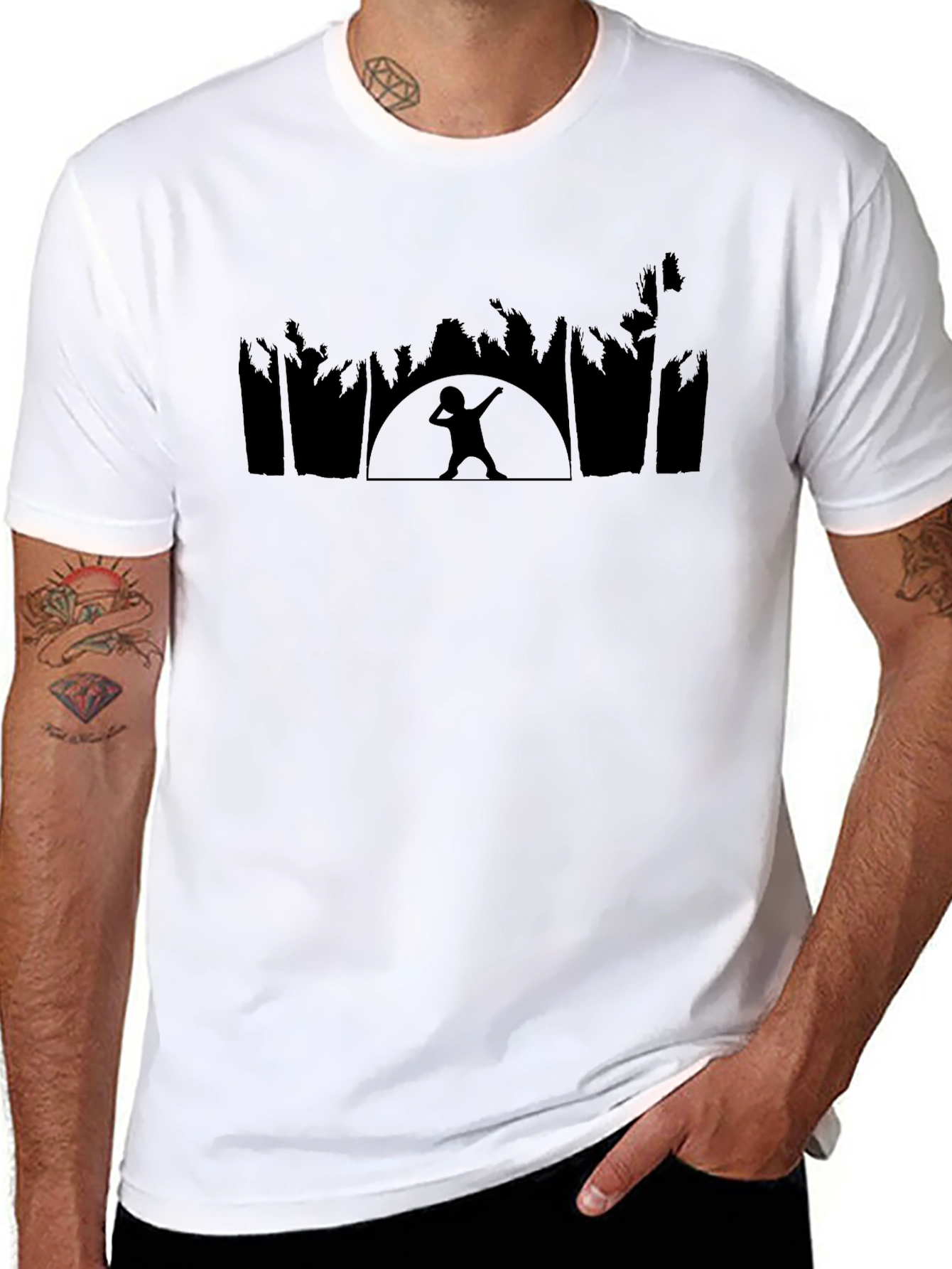 Black Dab Silhouette Graphic Tee
