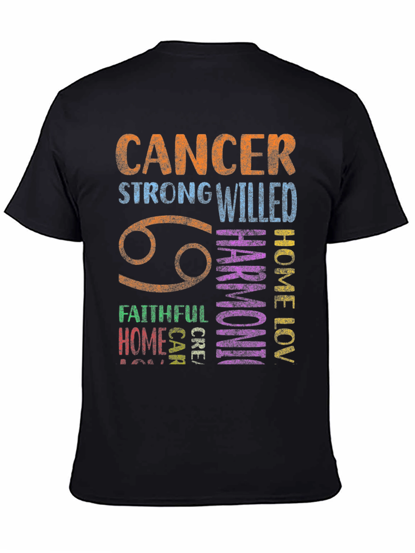 Cancer Zodiac Graphic T-Shirt Astrology Sign Tee
