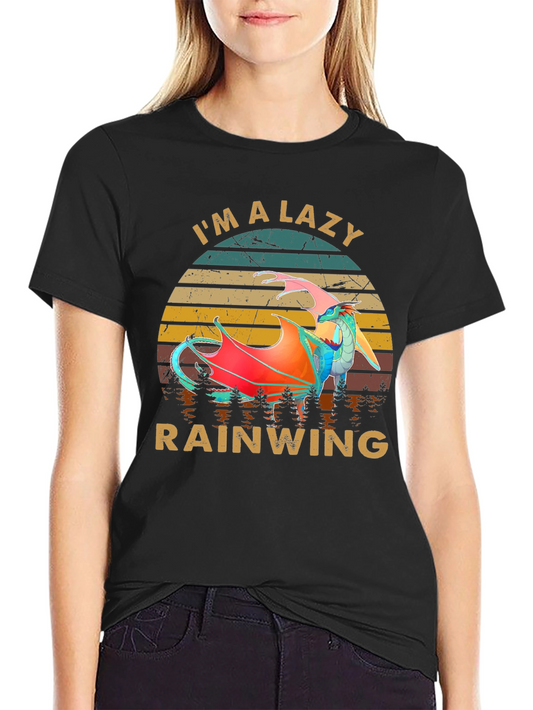 Lazy Rainwing Graphic Tee - Dragon Lover Shirt