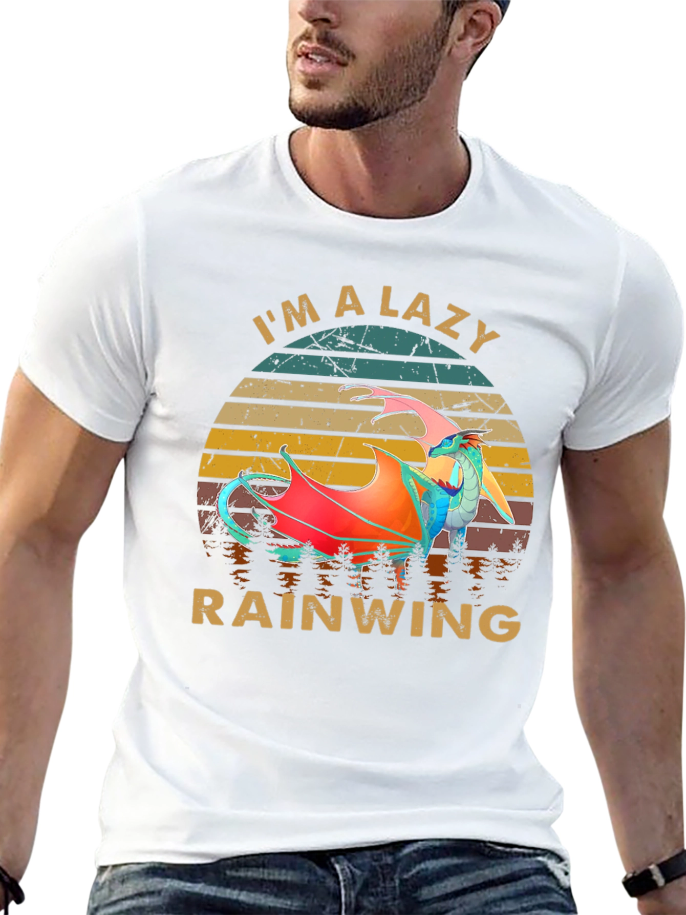 Lazy Rainwing Graphic Tee - Dragon Lover Shirt