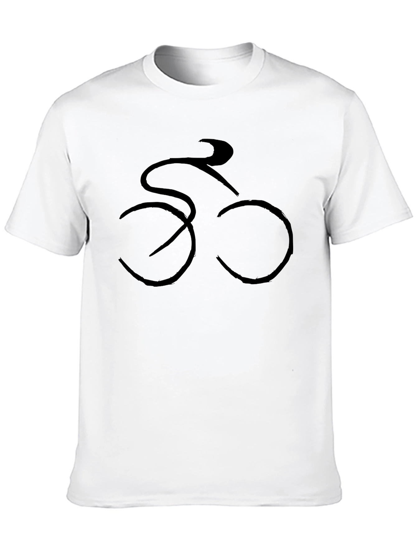 Cycling Silhouette Black T-Shirt